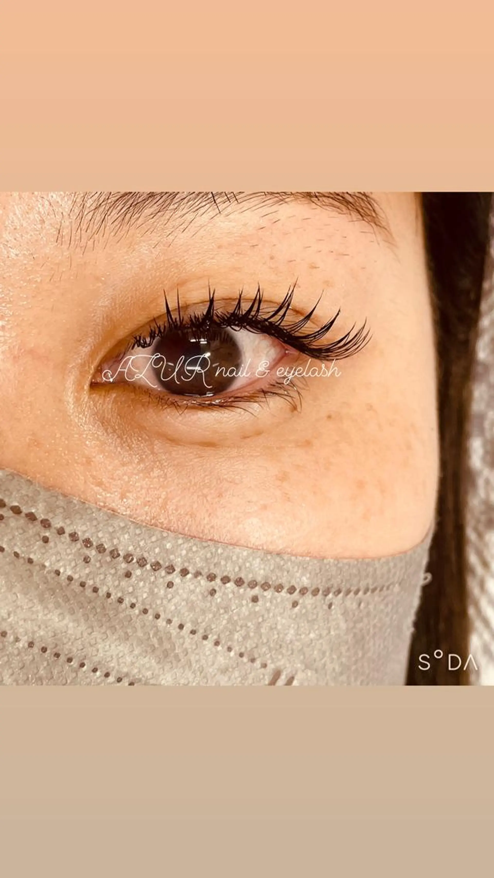 マツエク・マツパ 付け放題 フラットラッシュ AZUR N&eyelashのネイルデザイン