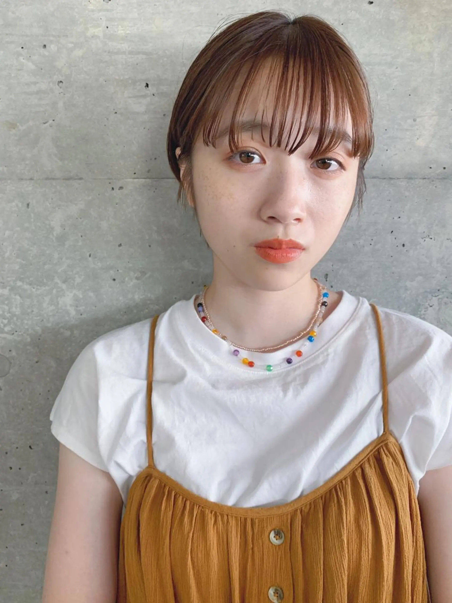 ショート カラー ボブパーマコテ巻き風 パーマNo1深江秀平のヘアスタイル