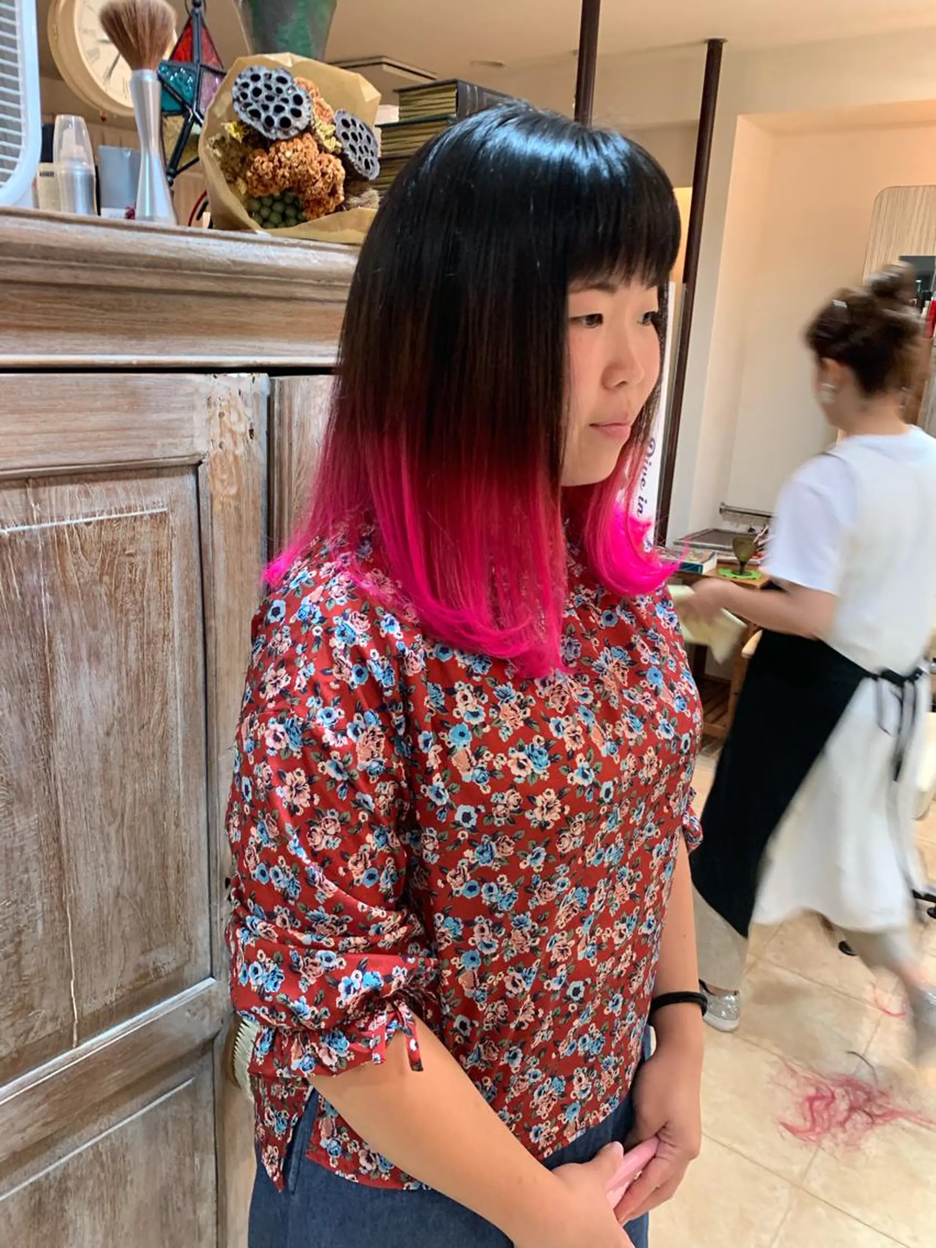 ロング カラー カット ヘアカラー トリートメント ヘッドスパ nishimura makotoのヘアスタイル