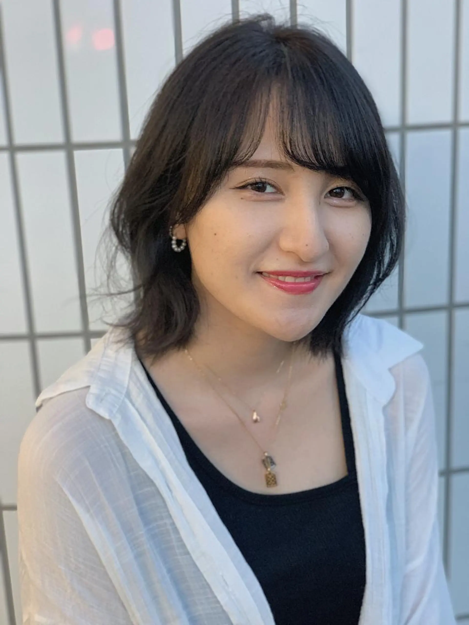 ミディアム カラー カット ヘアカラー トリートメント ハットリ /北習志野のヘアスタイル