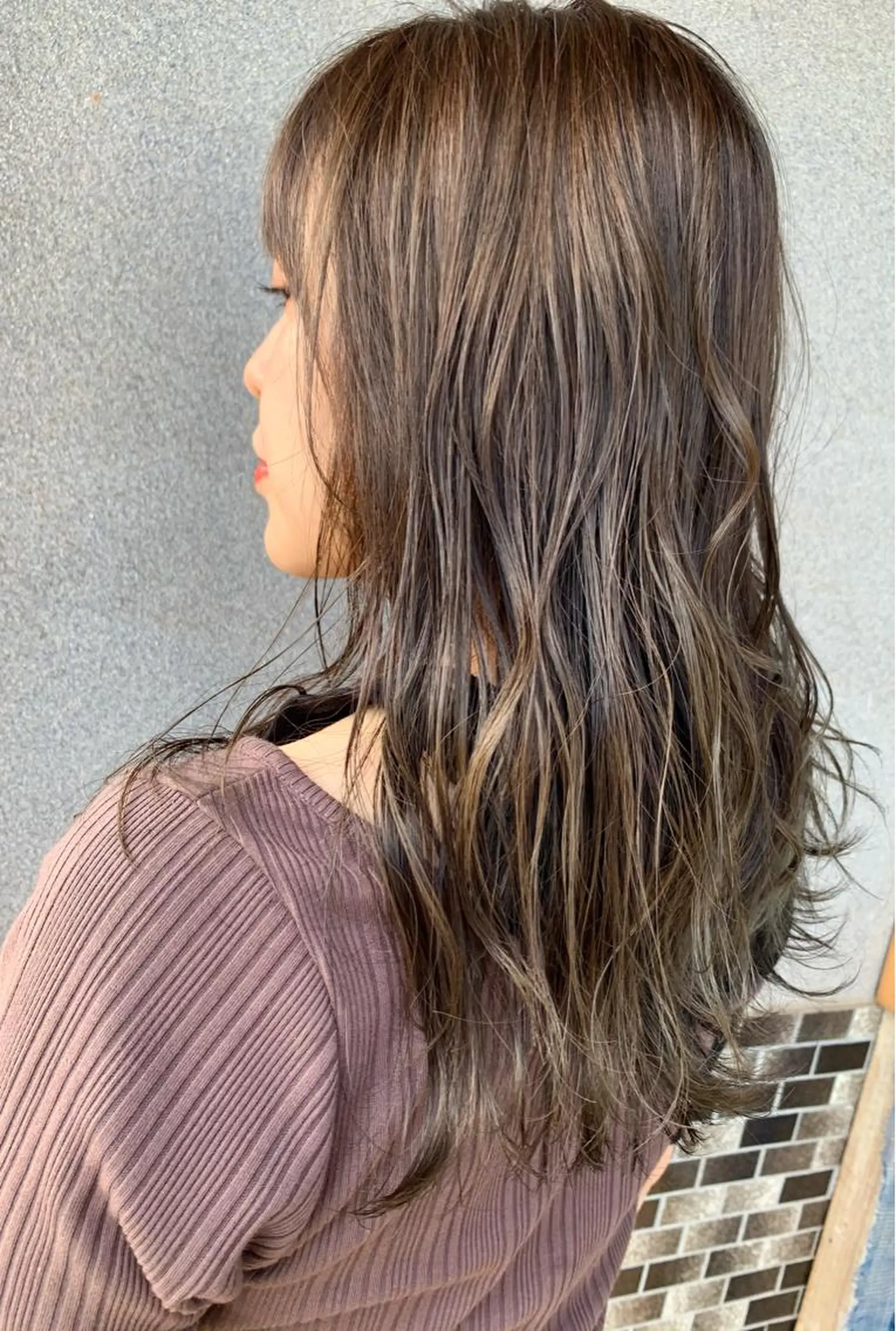 セミロング カラー CUT  STUDIO 141所属・渡部 恭子のヘアスタイル