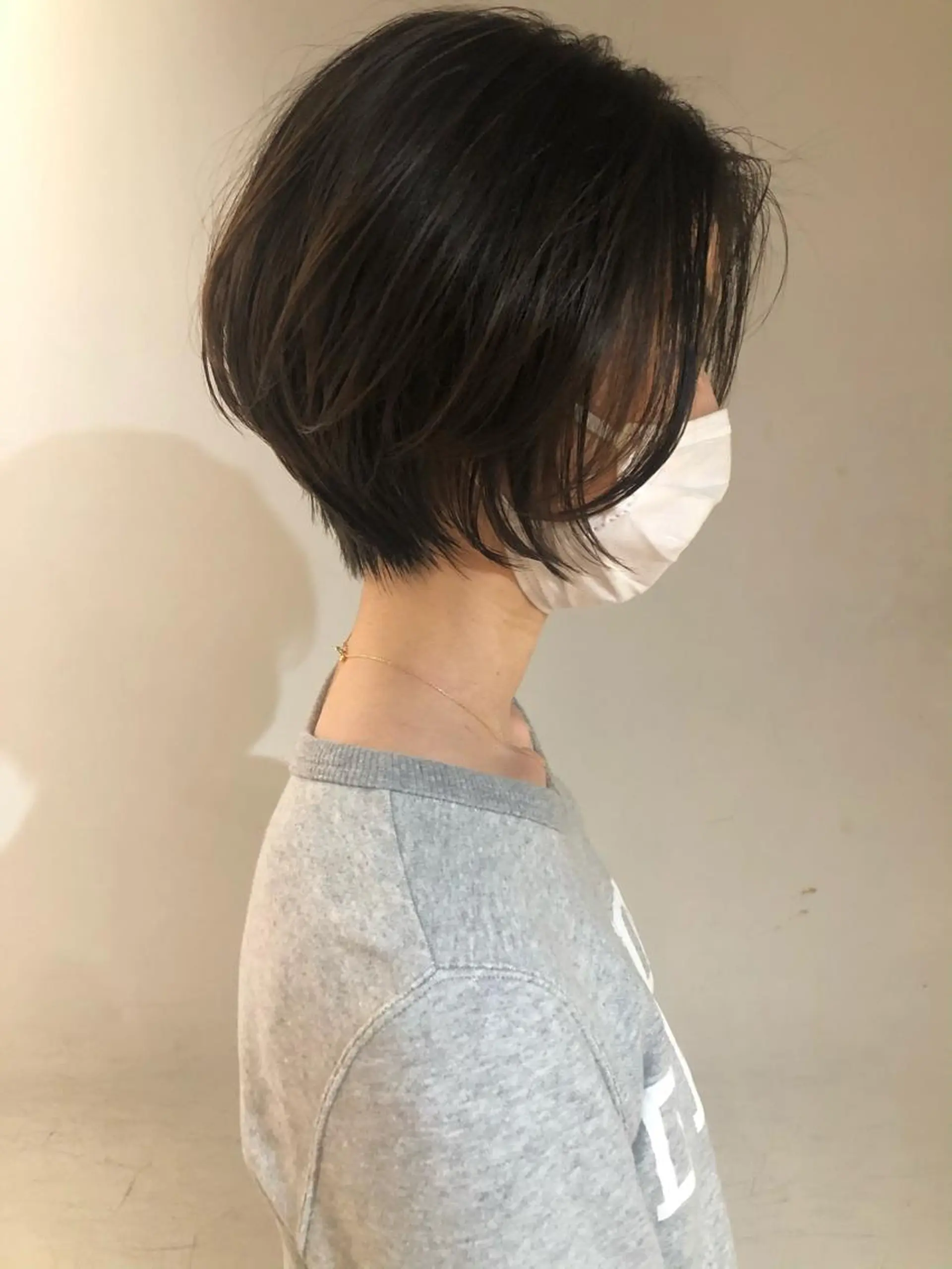 ショート カラー ブリーチ グレージュ ハイライトカラー ブリーチなしカラー ハイライト Leverage New York所属・店長 濱口敬太のヘアスタイル