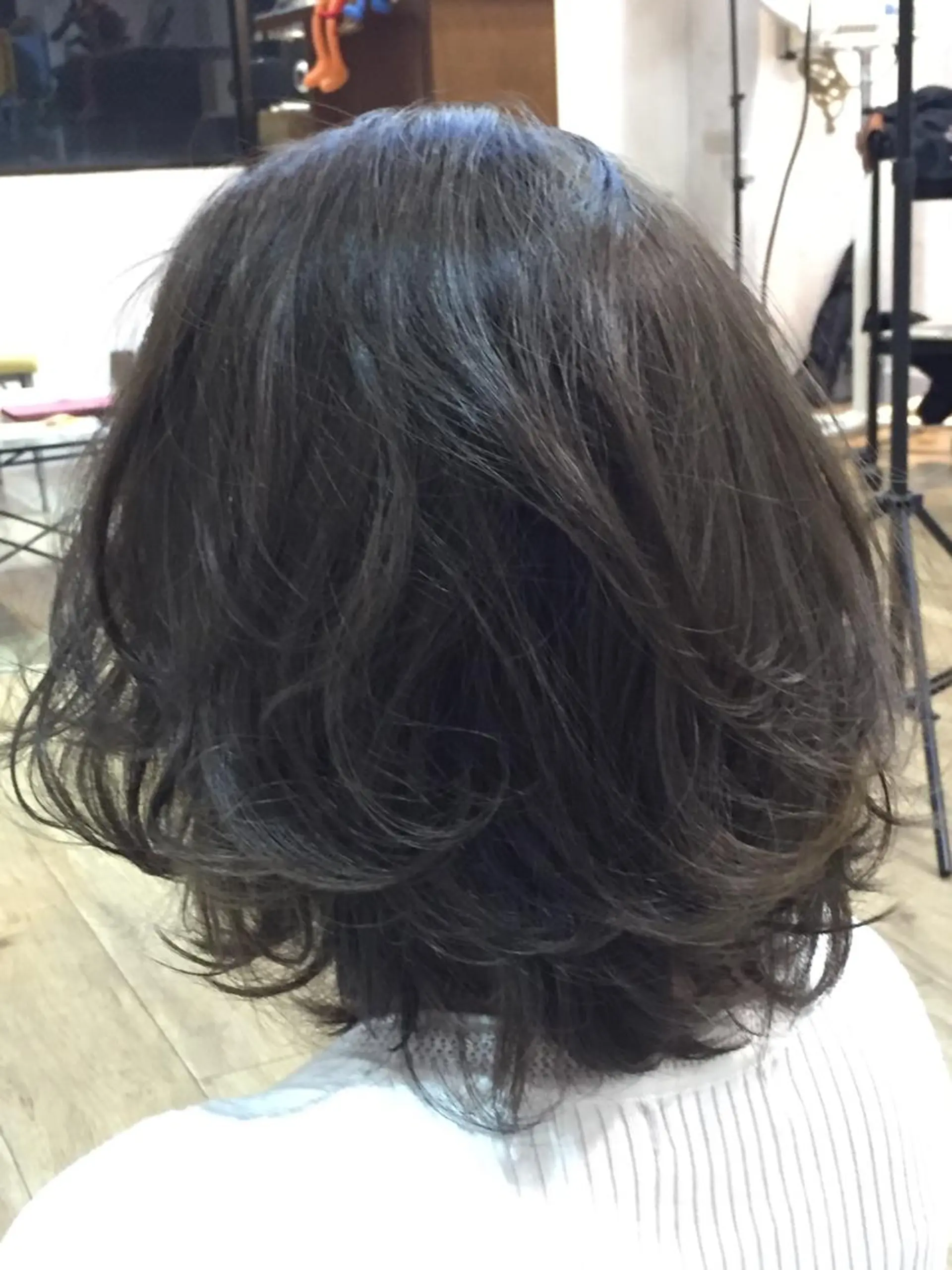 ミディアム カラー ヘアアレンジ グレージュ ハットリ /北習志野のヘアスタイル