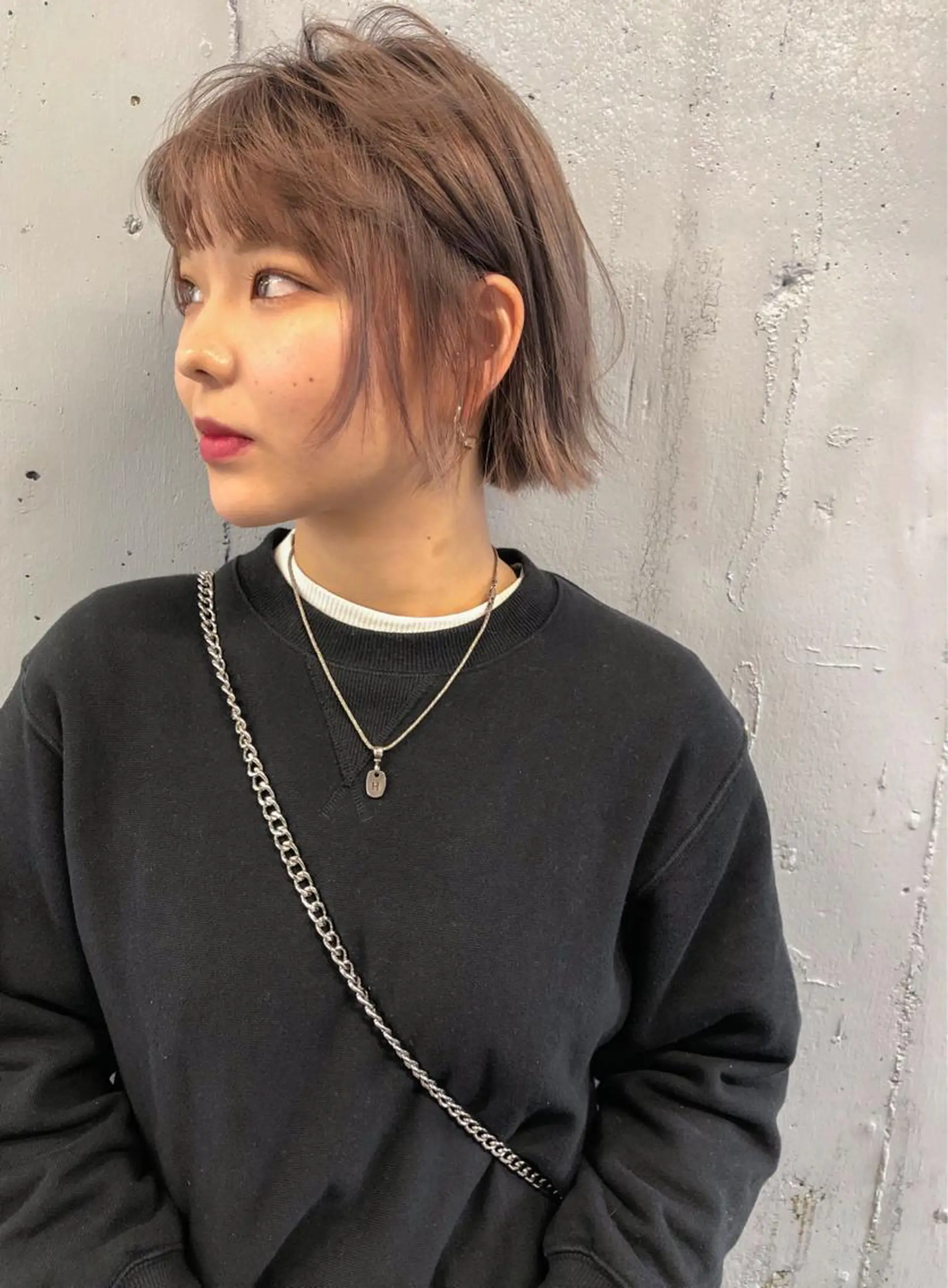 ショート ヘアカラー nessヤマサキ リュウタのヘアスタイル