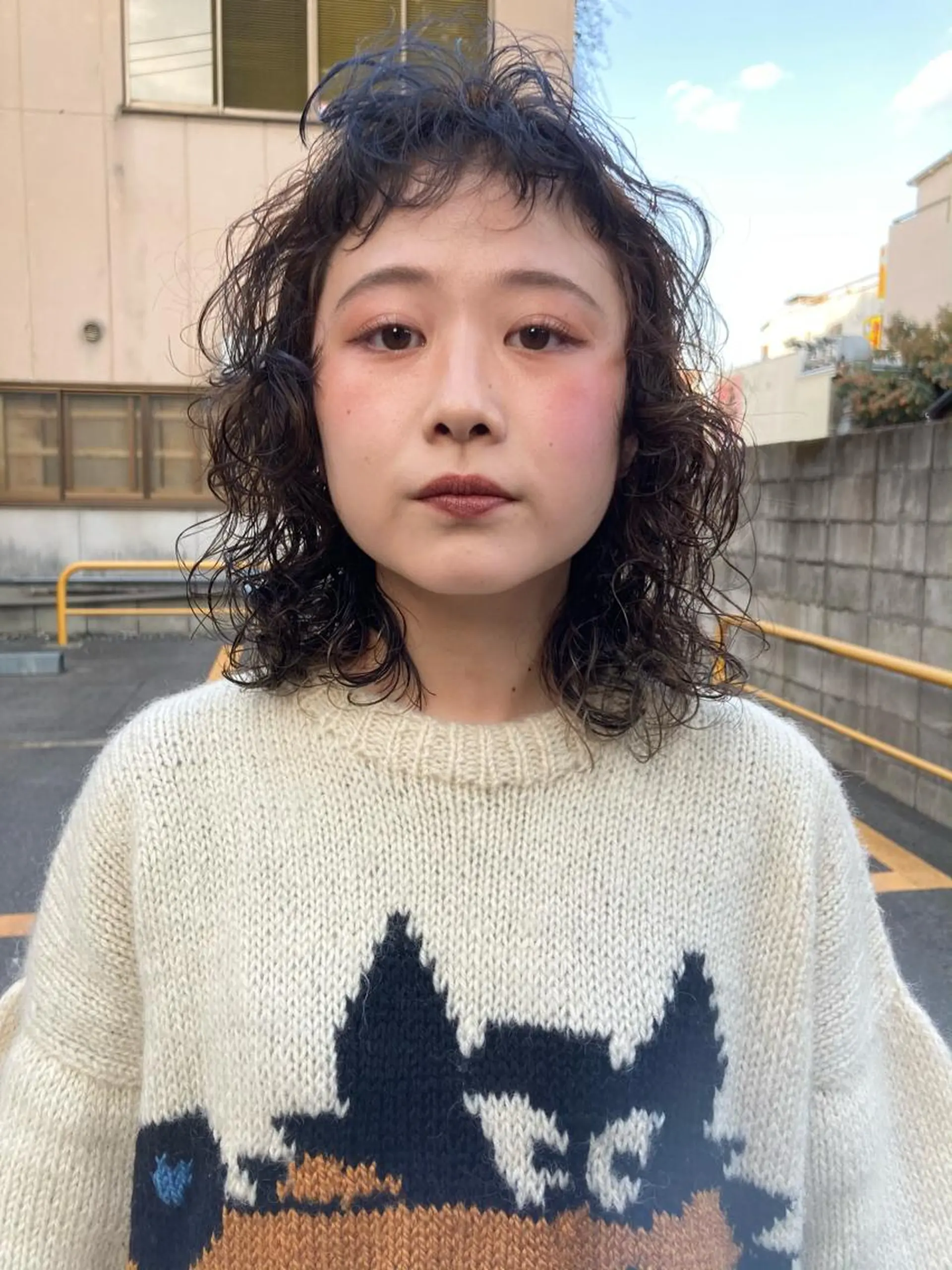 ミディアム カット パーマ トリートメント vivre libre所属・vivre libreのヘアスタイル