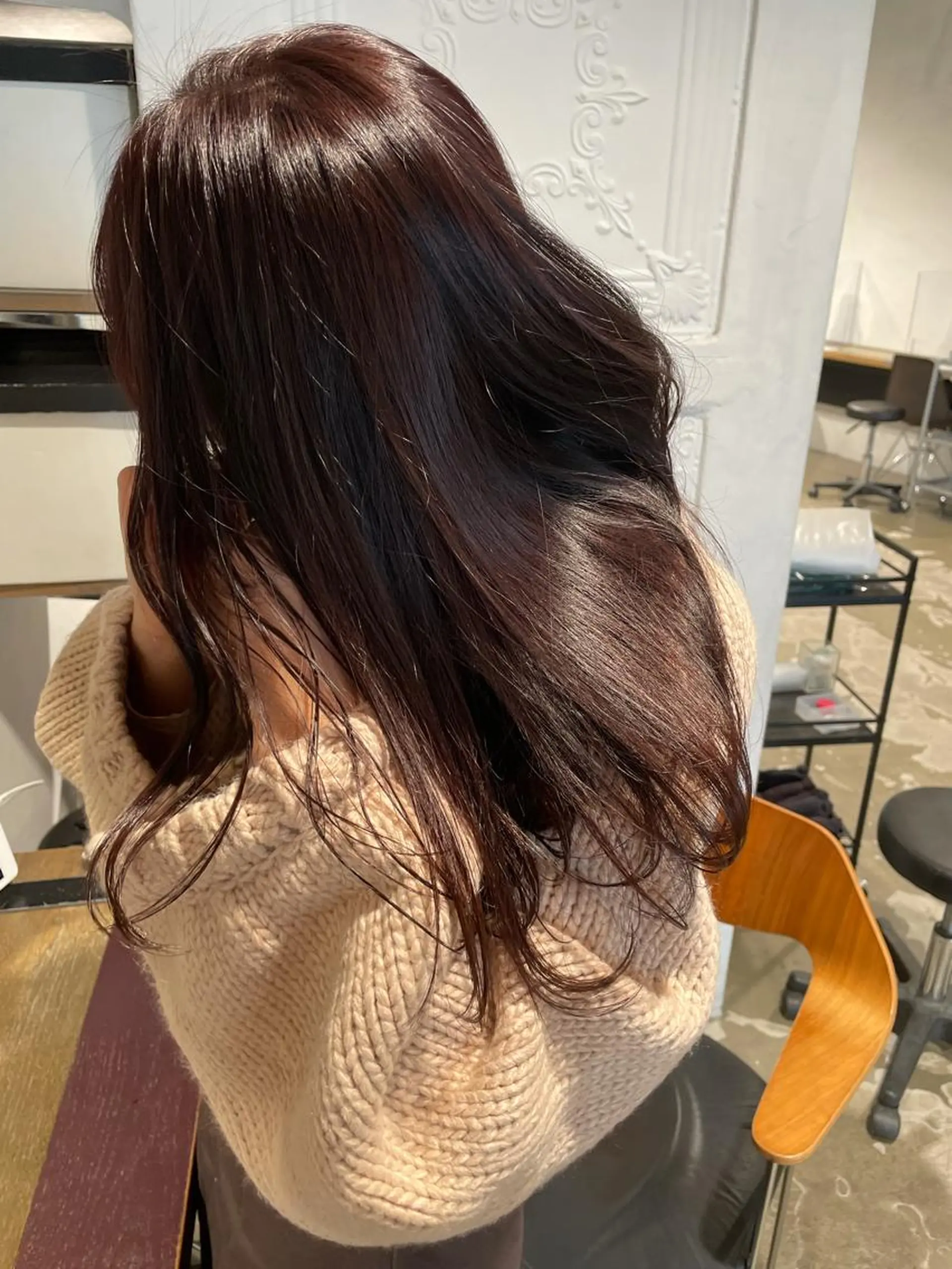 カラー グレージュ ピンクカラー OAK 学芸大学所属・秋葉萌　透明感カラー /レイヤー/ボブ♡のヘアスタイル