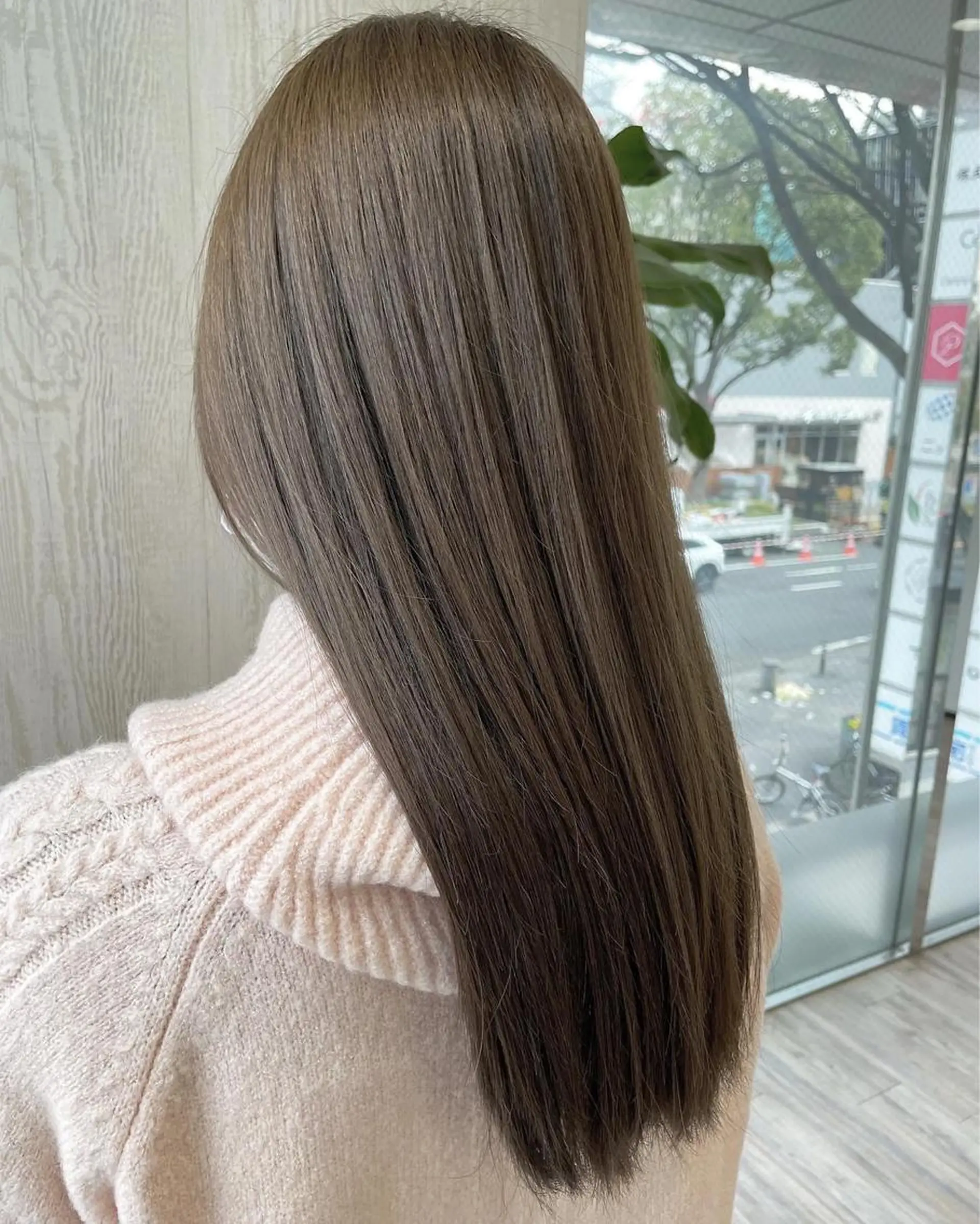 ロング カラー アッシュ ベージュカラー 透明感カラー グレージュ オリーブカラー カット ヘアカラー トリートメント 河合秀明/ショート /ボブ/レイヤーのヘアスタイル