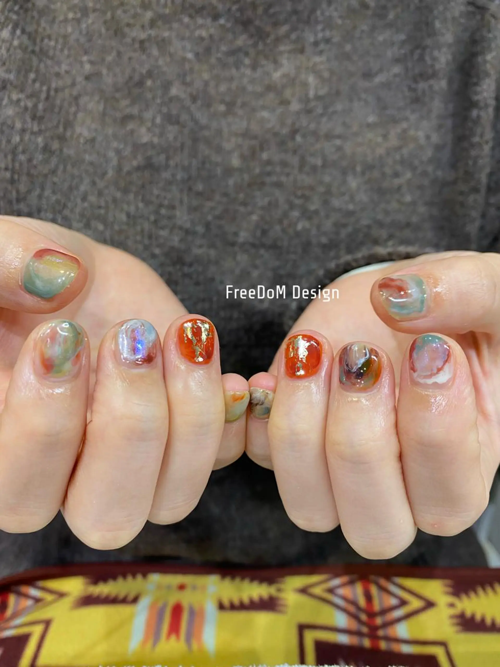 ネイル ハンドネイル ＦreeDoＭ   Design所属・W KUMIのネイルデザイン