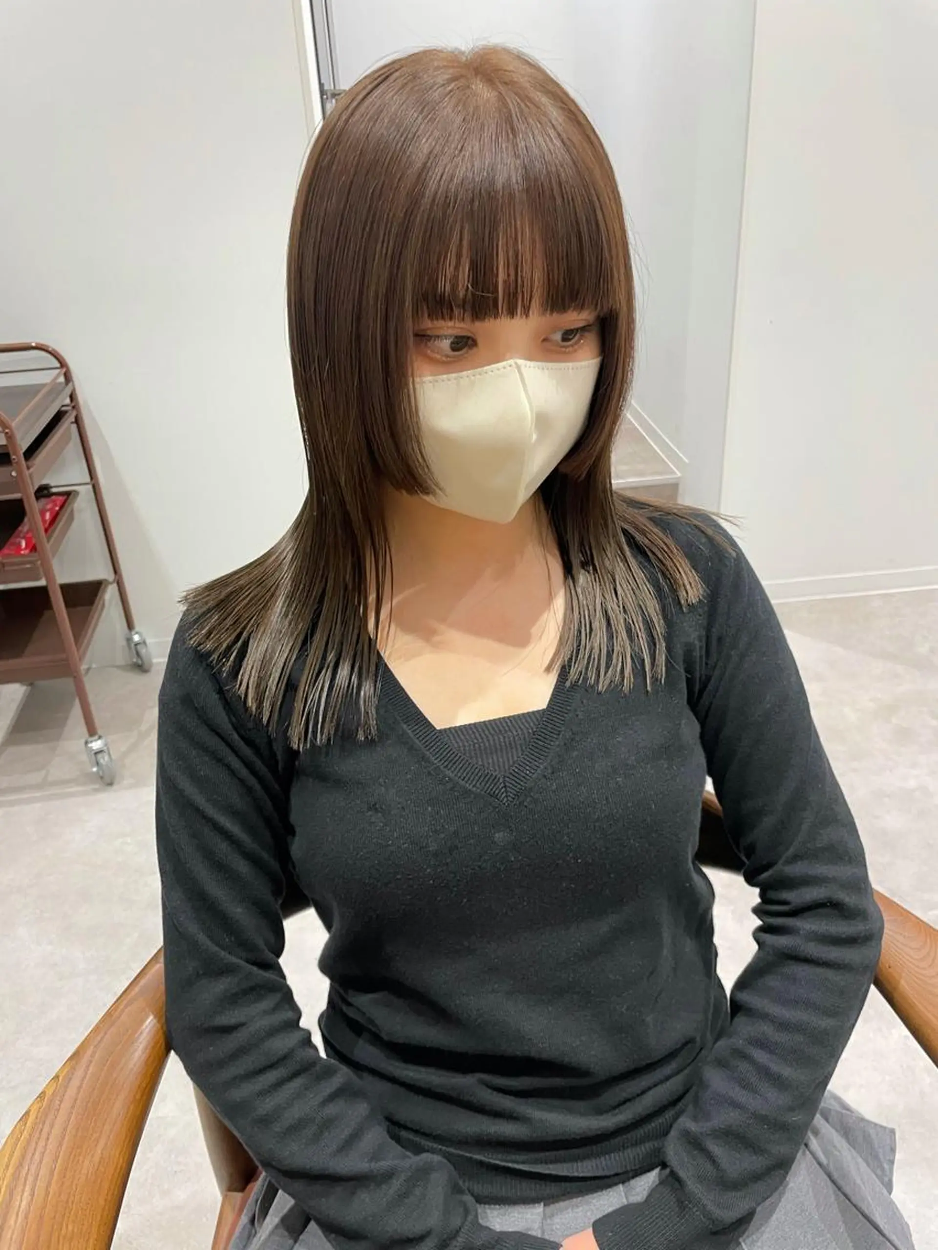 ミディアム 姫カット 東京の技術を 京都で✂︎🕊️💖のヘアスタイル