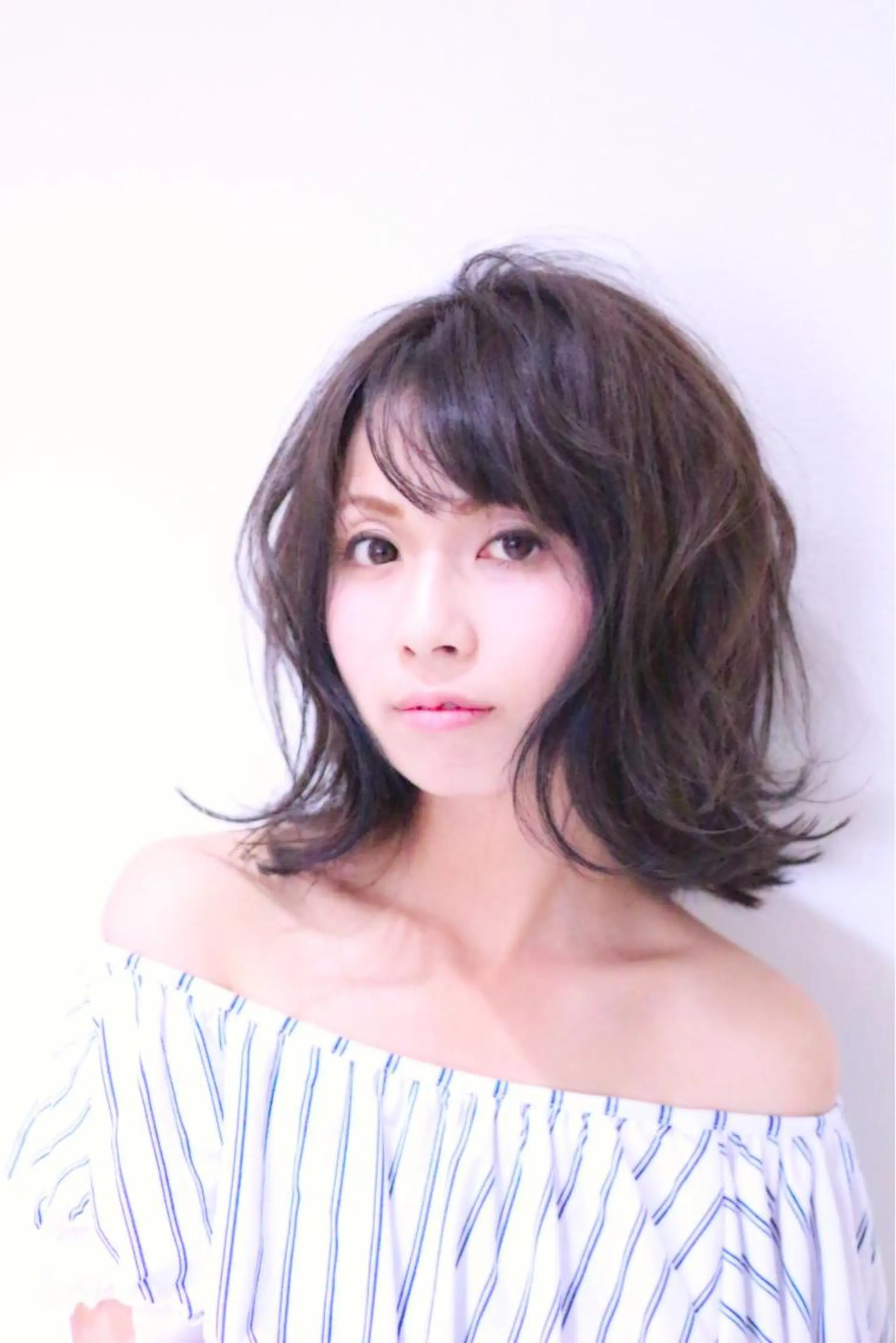 ミディアム カラー パーマ BiBi所属・齋藤 彬のヘアスタイル