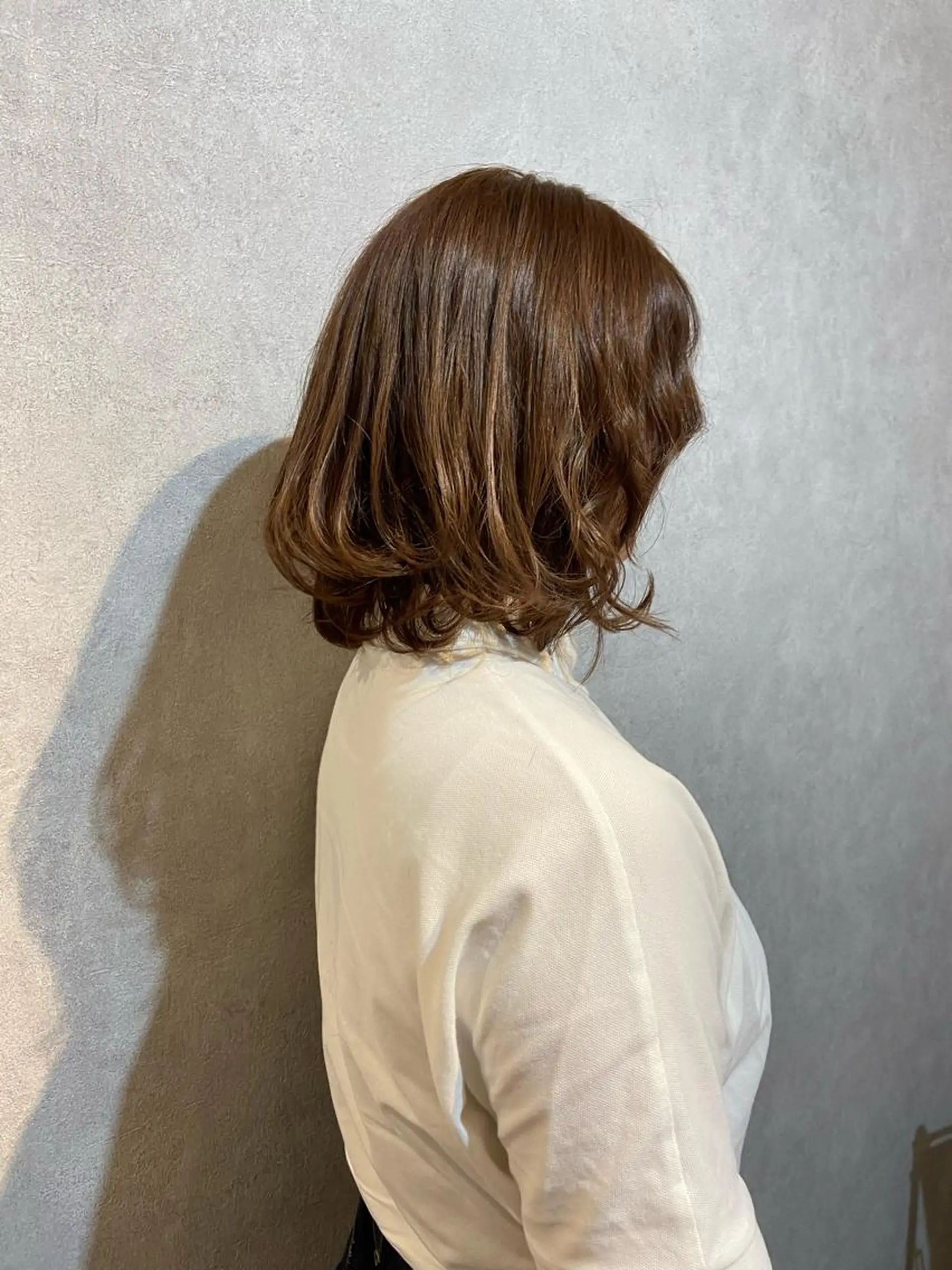 ミディアム カット ヘアカラー LAFIKA所属・K Kenのヘアスタイル