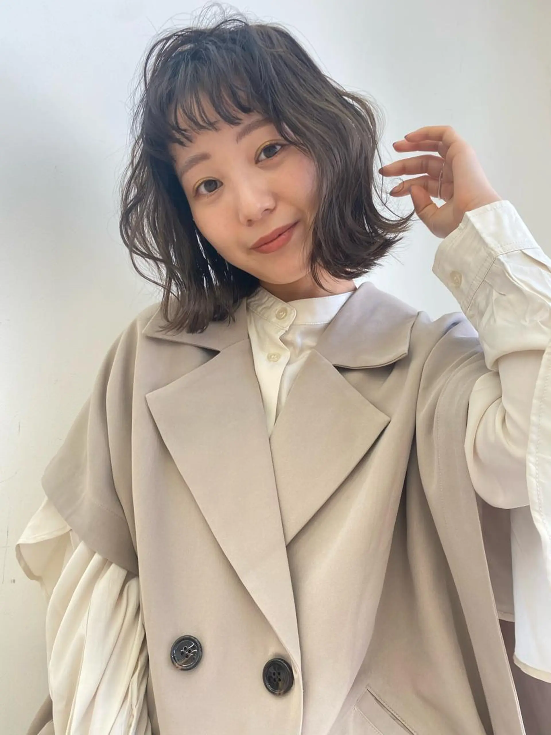 ミディアム カラー ヘアアレンジ レイヤー/ウルフ🤎 mayo.のヘアスタイル