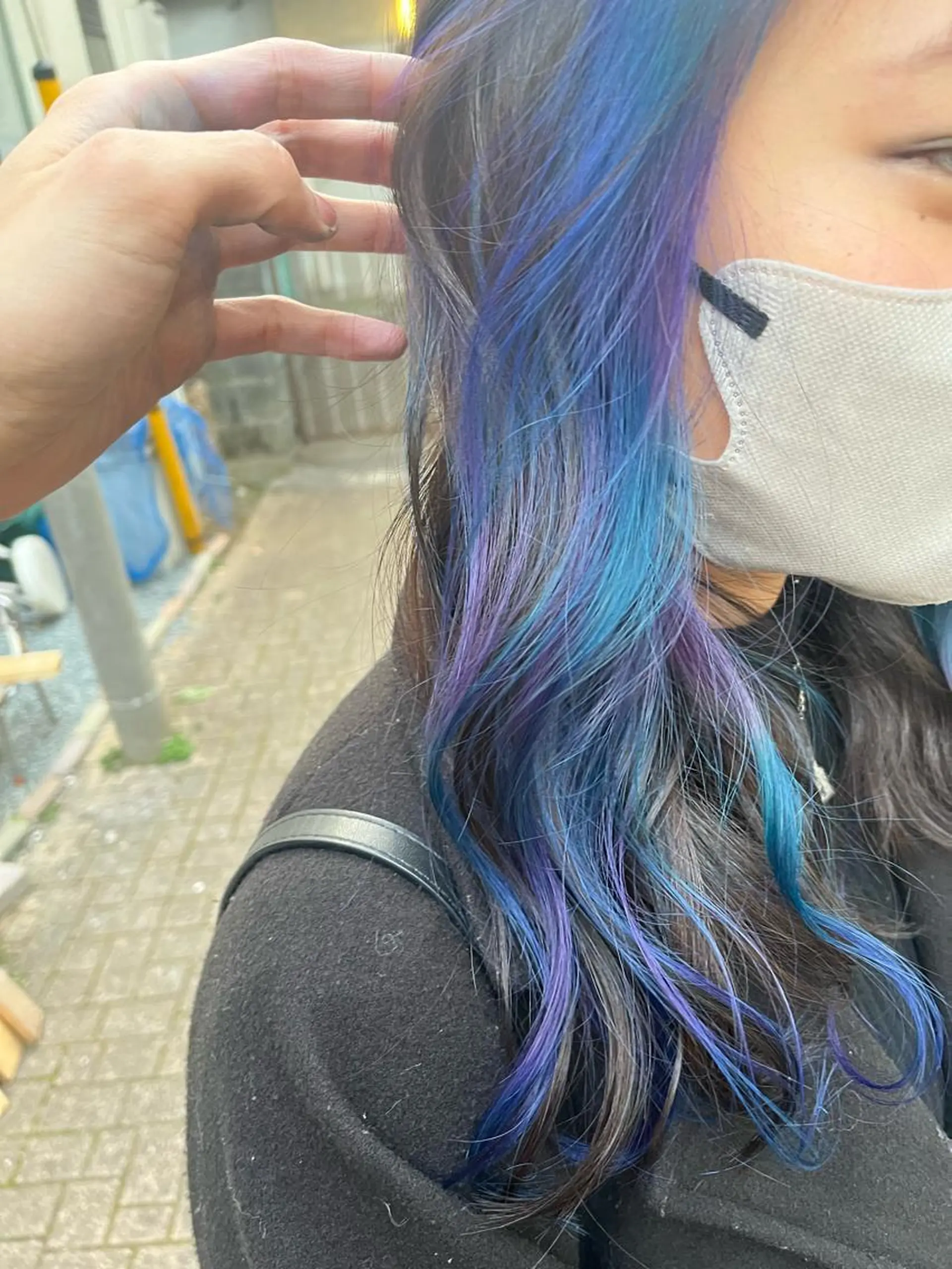 ロング カラー ショートボブ アッシュ バレイヤージュ ミストバング ベージュカラー カット ヘアカラー トリートメント 原宿サロン代表 デザインカラー伊藤卓のヘアスタイル