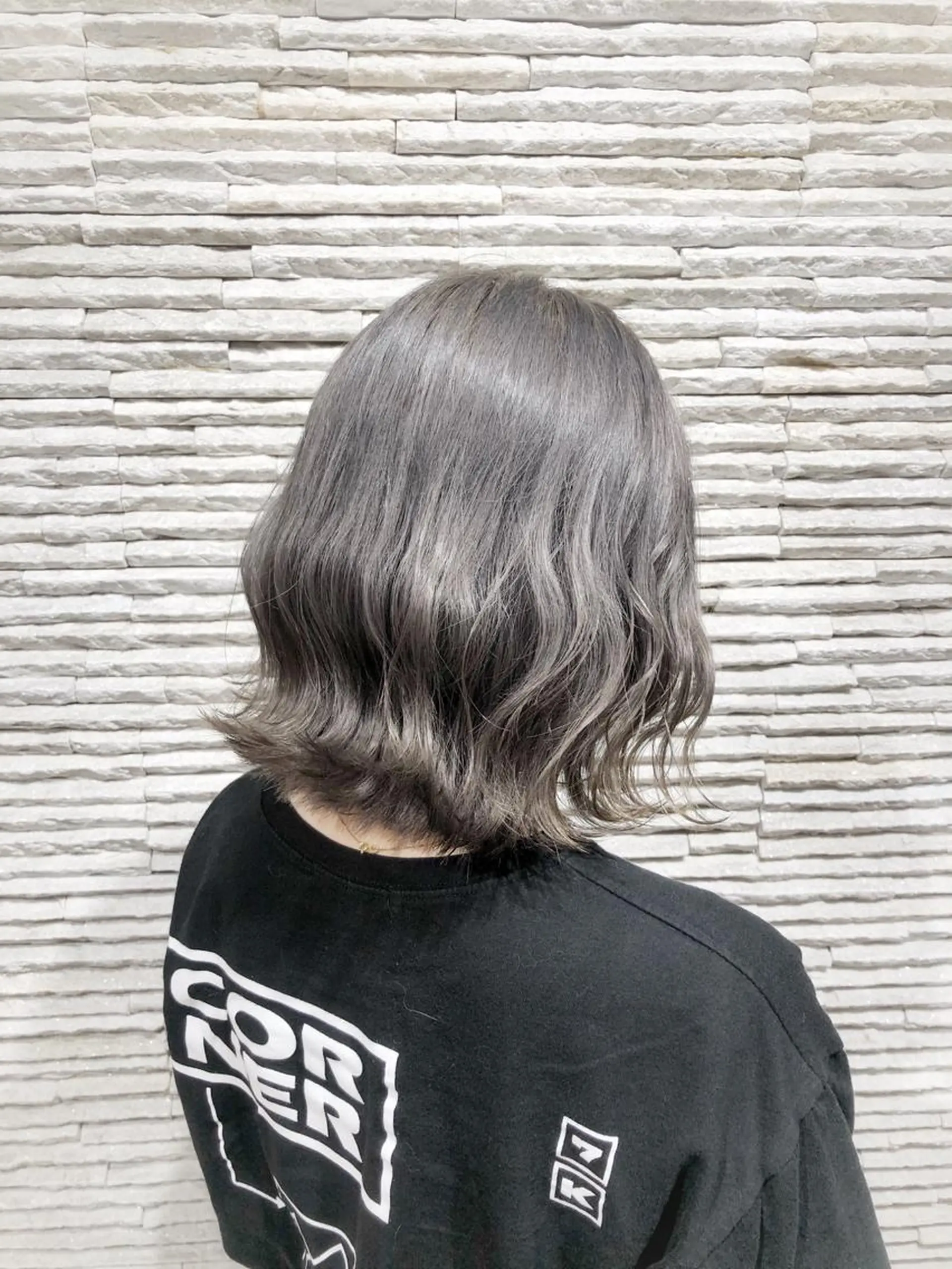 ミディアム カラー ヘアアレンジ カット ヘアカラー 嶋田 ゆきのヘアスタイル