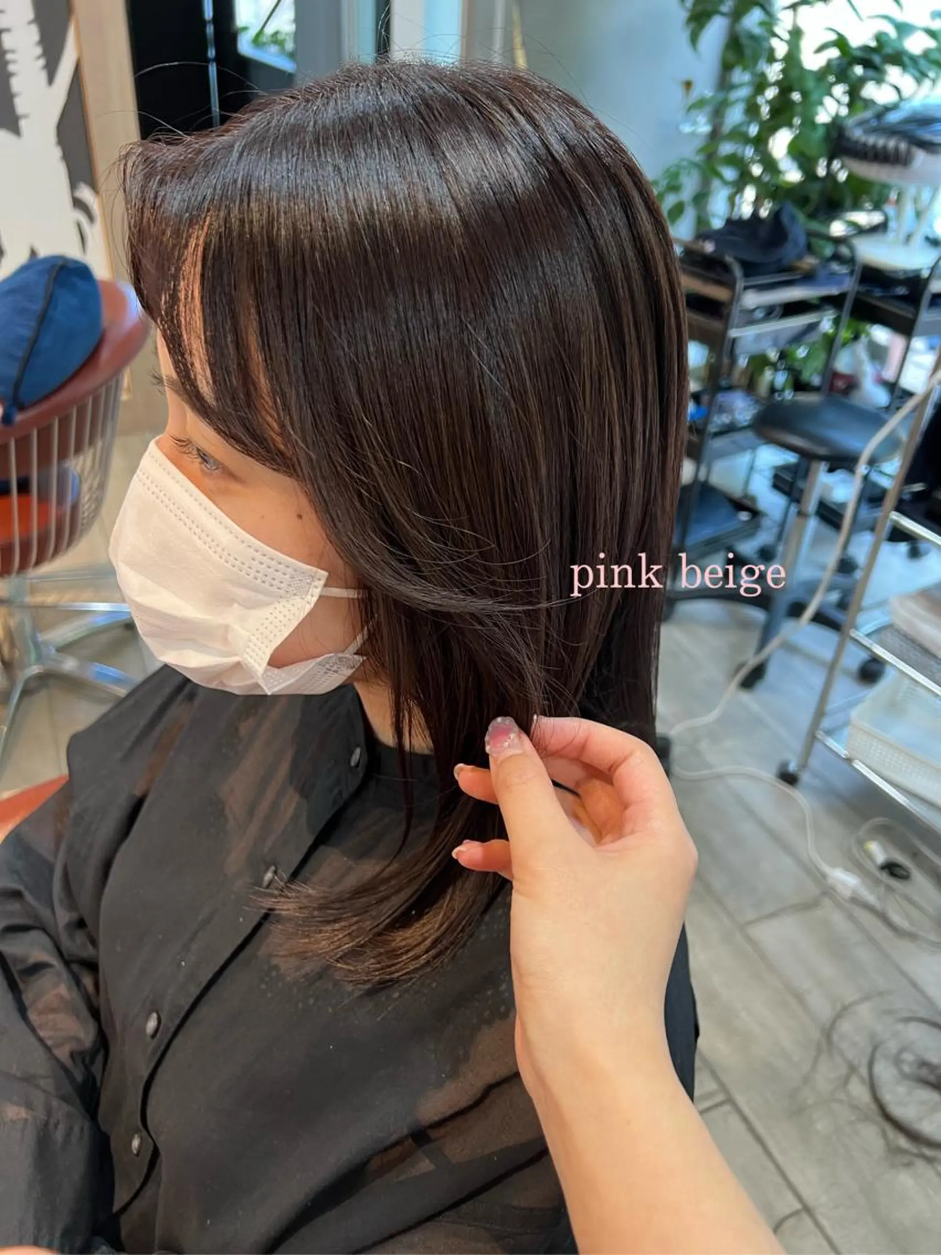 セミロング カラー LONESS GINZA所属・FUJIIKANON /ケア‪透明感カラーのヘアスタイル