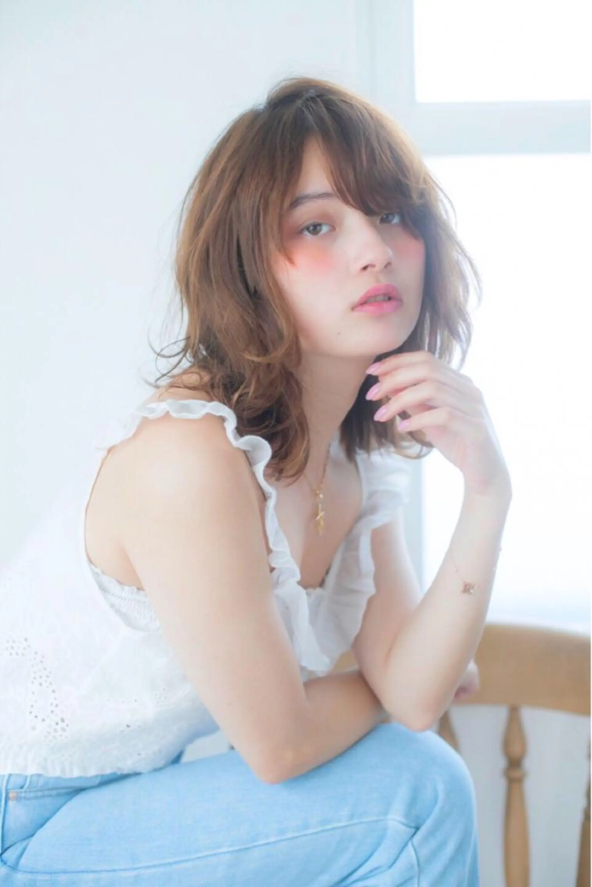 ミディアム ブリーチ指名 NO1🌈SAKIのヘアスタイル