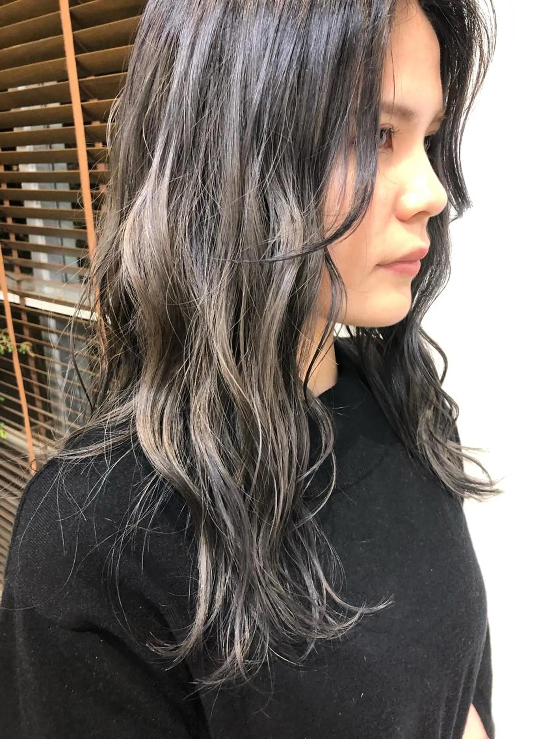 セミロング カラー パーマ ヘアアレンジ メンズ ❣️倉敷❣️美髪 カラー能登一成のヘアスタイル