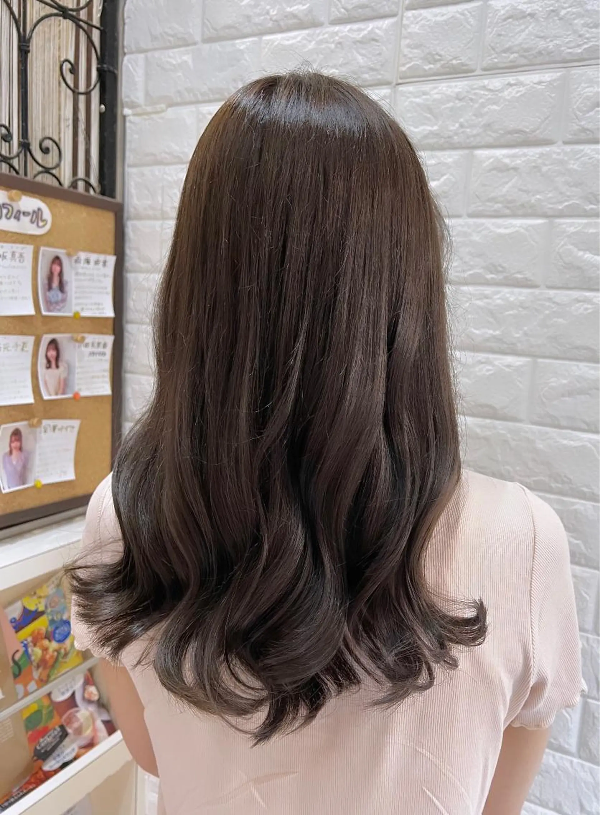 ロング カラー ベージュカラー ブラウンカラー ショコラグレージュ チョコレートブラウン ココアベージュ カット ヘアカラー トリートメント 韓国ヘア ♡tomimaのヘアスタイル