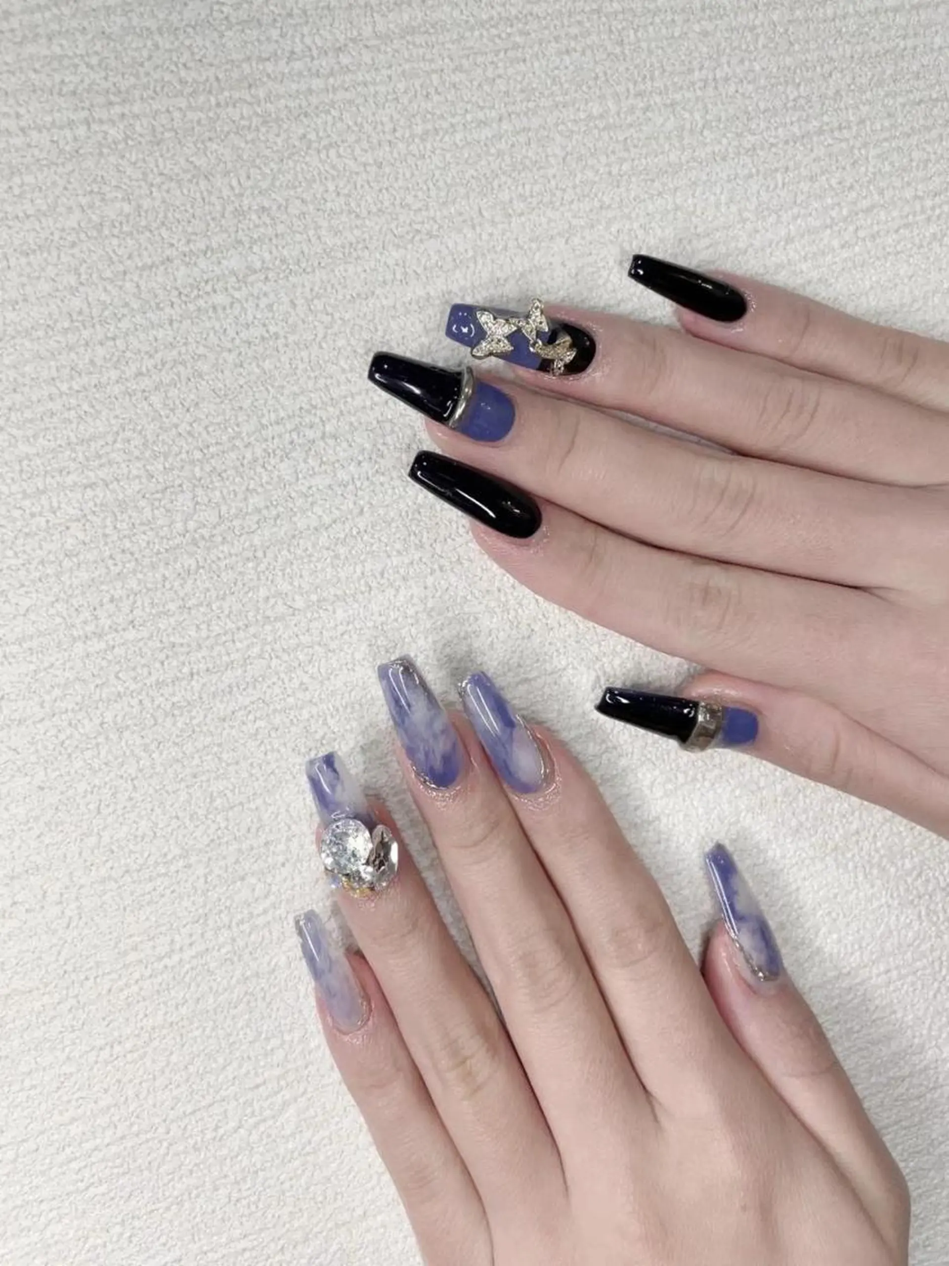ネイル アートネイル 大理石ネイル(マーブル) Babarla Nailのネイルデザイン
