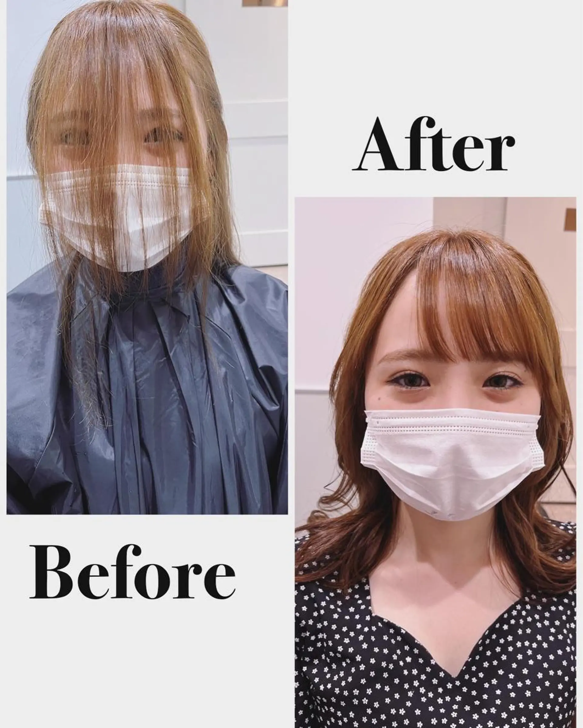 ミディアム ショートボブ ボブ 髪質改善 韓国風ヘア シースルーバング カット BACANCES〜バカンス〜所属・👑👑👑👑工藤 敬👑👑👑👑のヘアスタイル