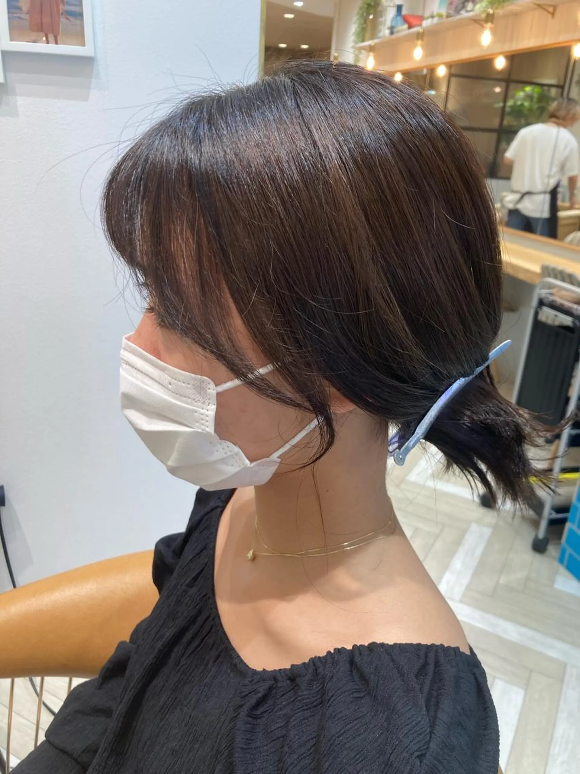 ミディアム 顔まわりレイヤー 韓国風ヘア レイヤーカット おくれ毛 小顔カット Loom .by Sea  ルームバイシー所属・レイヤー/前髪/ 韓国/CHIHIROのヘアスタイル