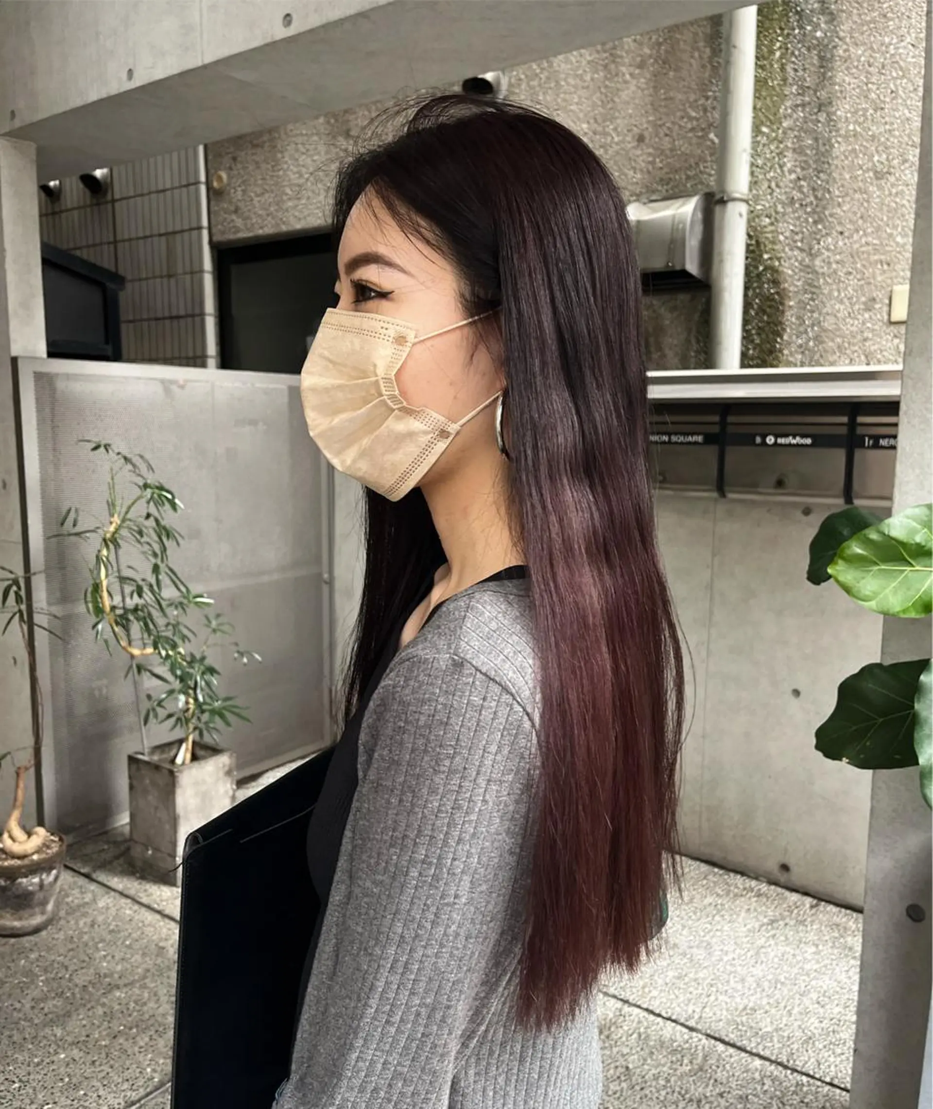 ロング カラー カット ヘアカラー NERO 眞下秋歩のヘアスタイル