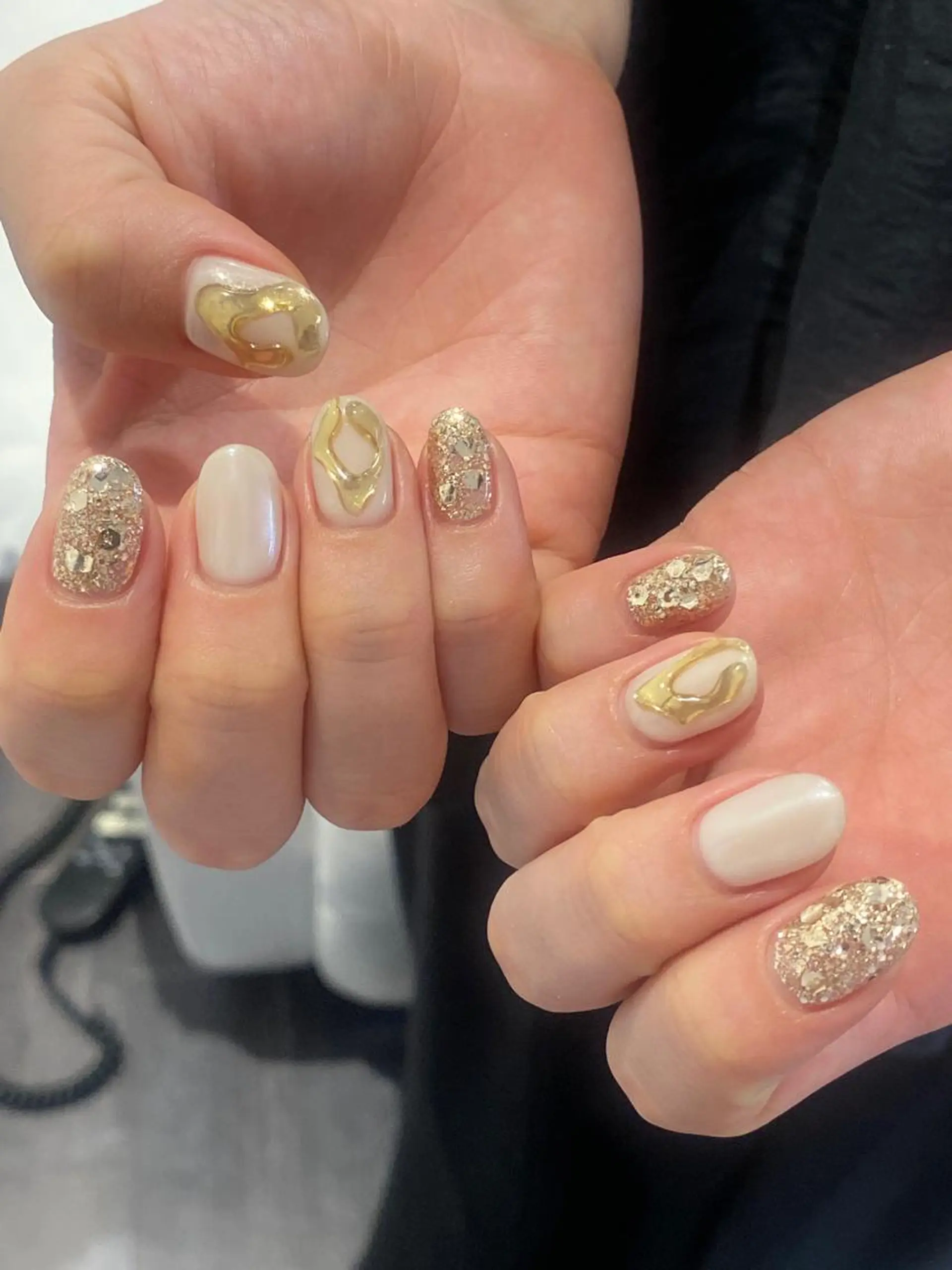 ネイル ハンドネイル NINEnami ニュアンスネイルのネイルデザイン