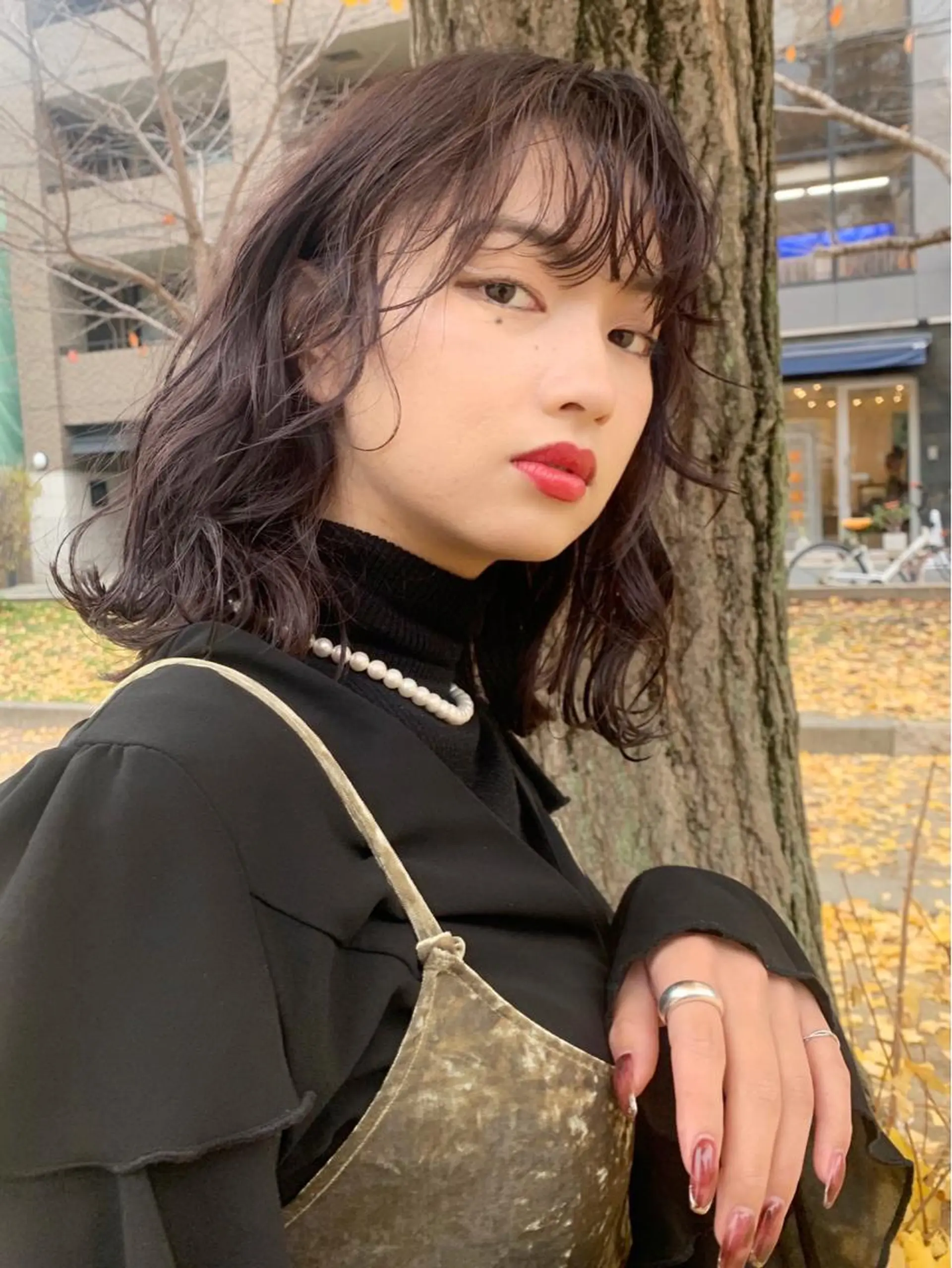 ミディアム カラー グレージュ ラベンダーカラー ラベンダーグレージュ ラベンダーグレー kimika🥑 メンズ/髪質改善のヘアスタイル