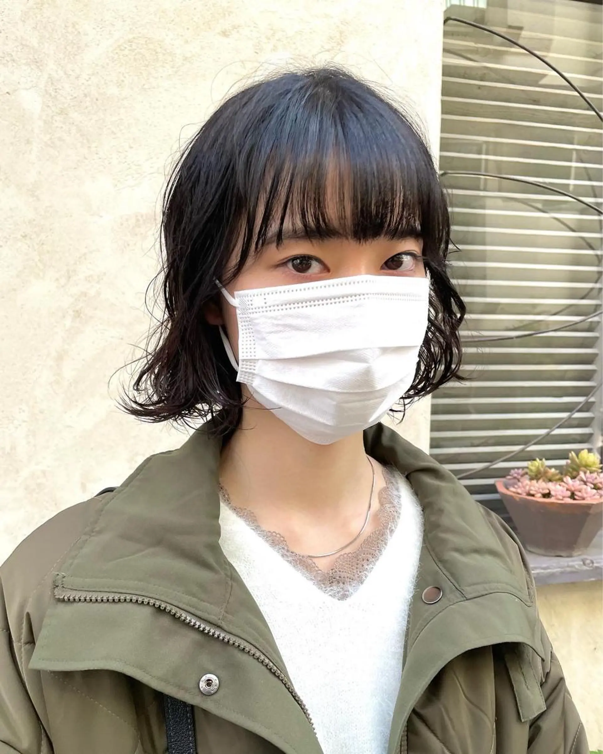 ショート パーマ 切りっぱなしボブ ボブ ショートヘア ウルフカット 銀座No.1髪質改善 縮毛矯正/本木のヘアスタイル