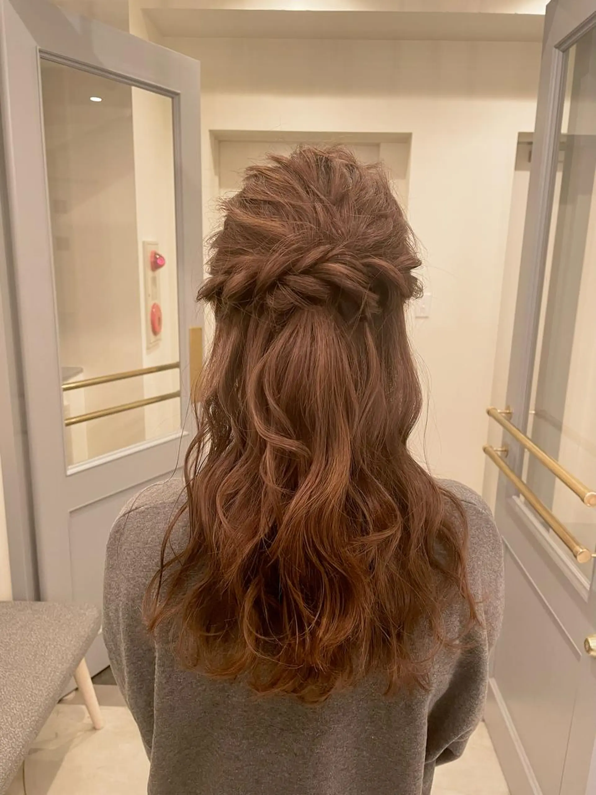 ヘアアレンジ ハーフアップ afeelriamo所属・清水 玖琉海のヘアスタイル