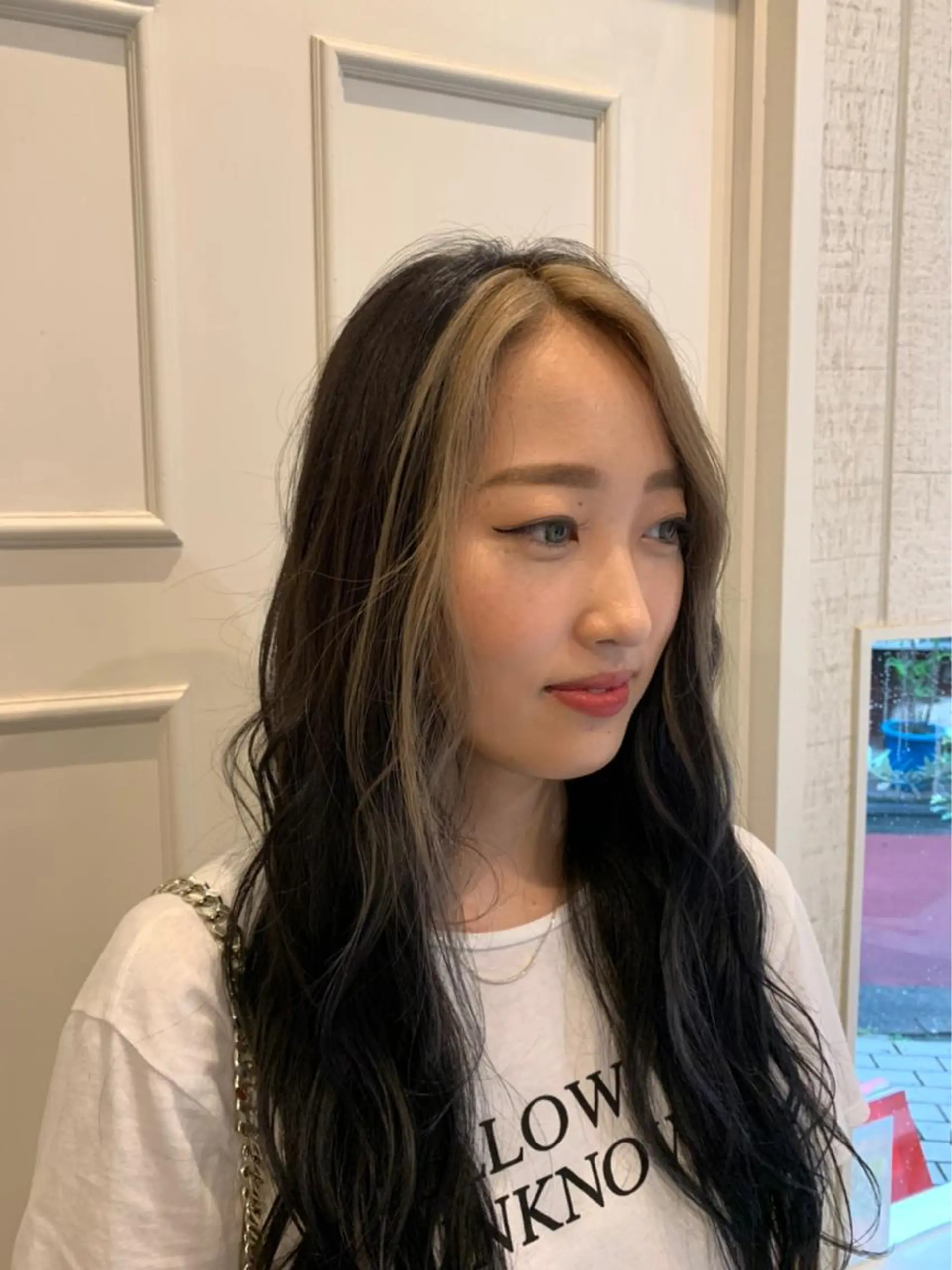 ロング カラー ミストバング フェイスフレーミング Blanco Color&Careのヘアスタイル