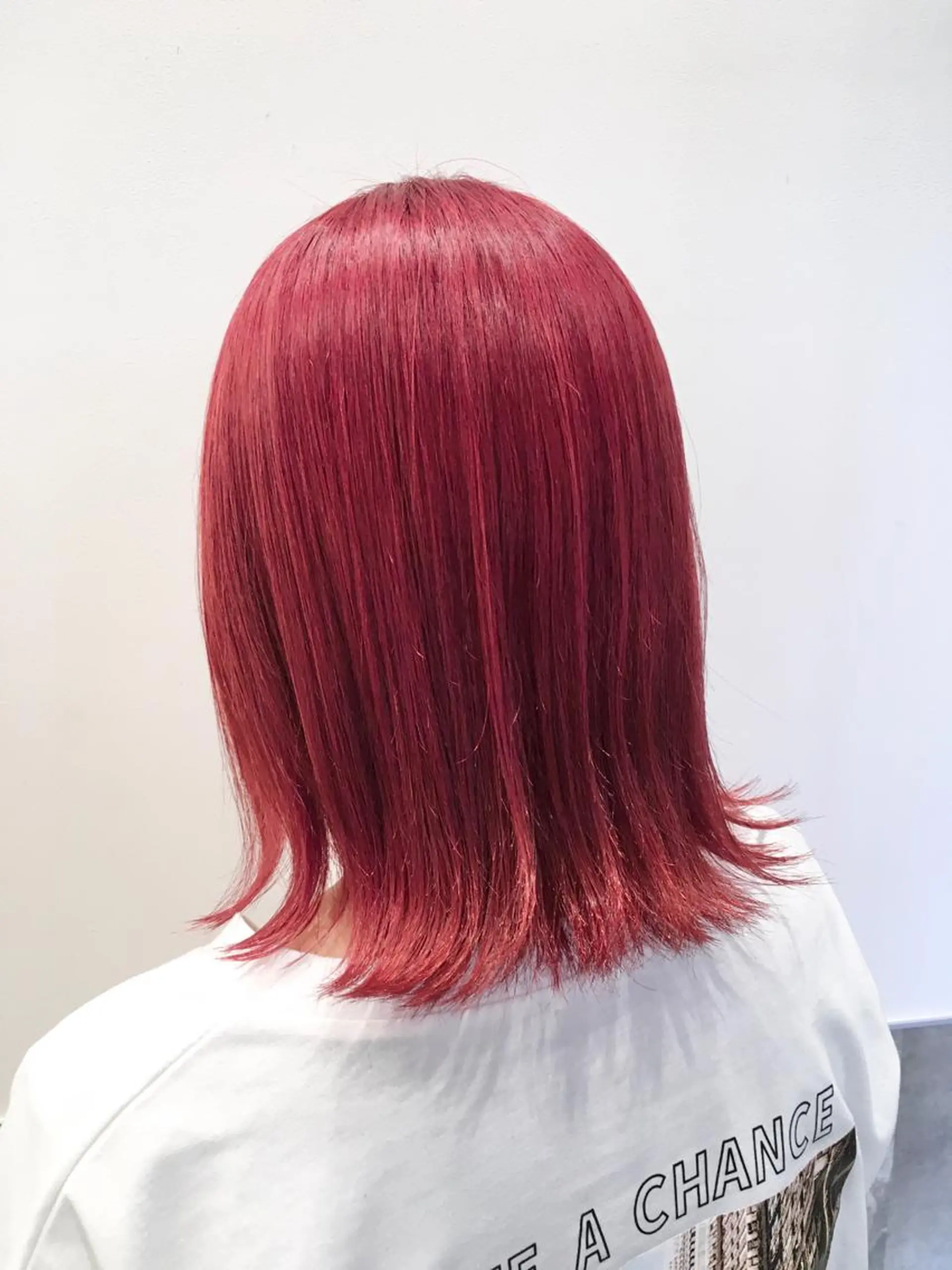 ミディアム カラー レッドカラー バイオレットカラー ヘアカラー トリートメント ヘッドスパ ヘアセット go today shaire salon 本店所属・yoshi ☆のヘアスタイル