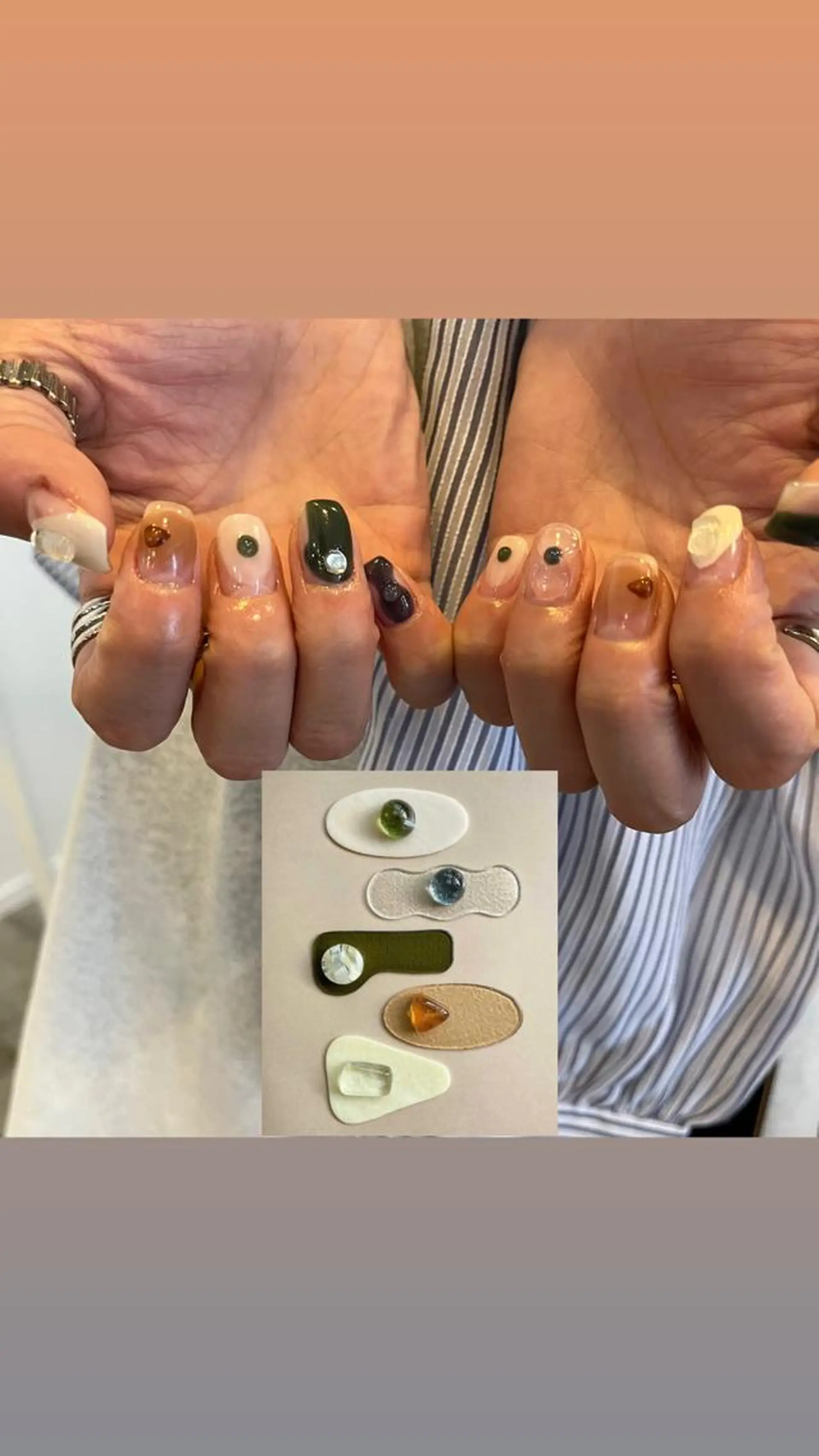 ネイル ハンドネイル Trico Antique所属・岩本 杏のネイルデザイン