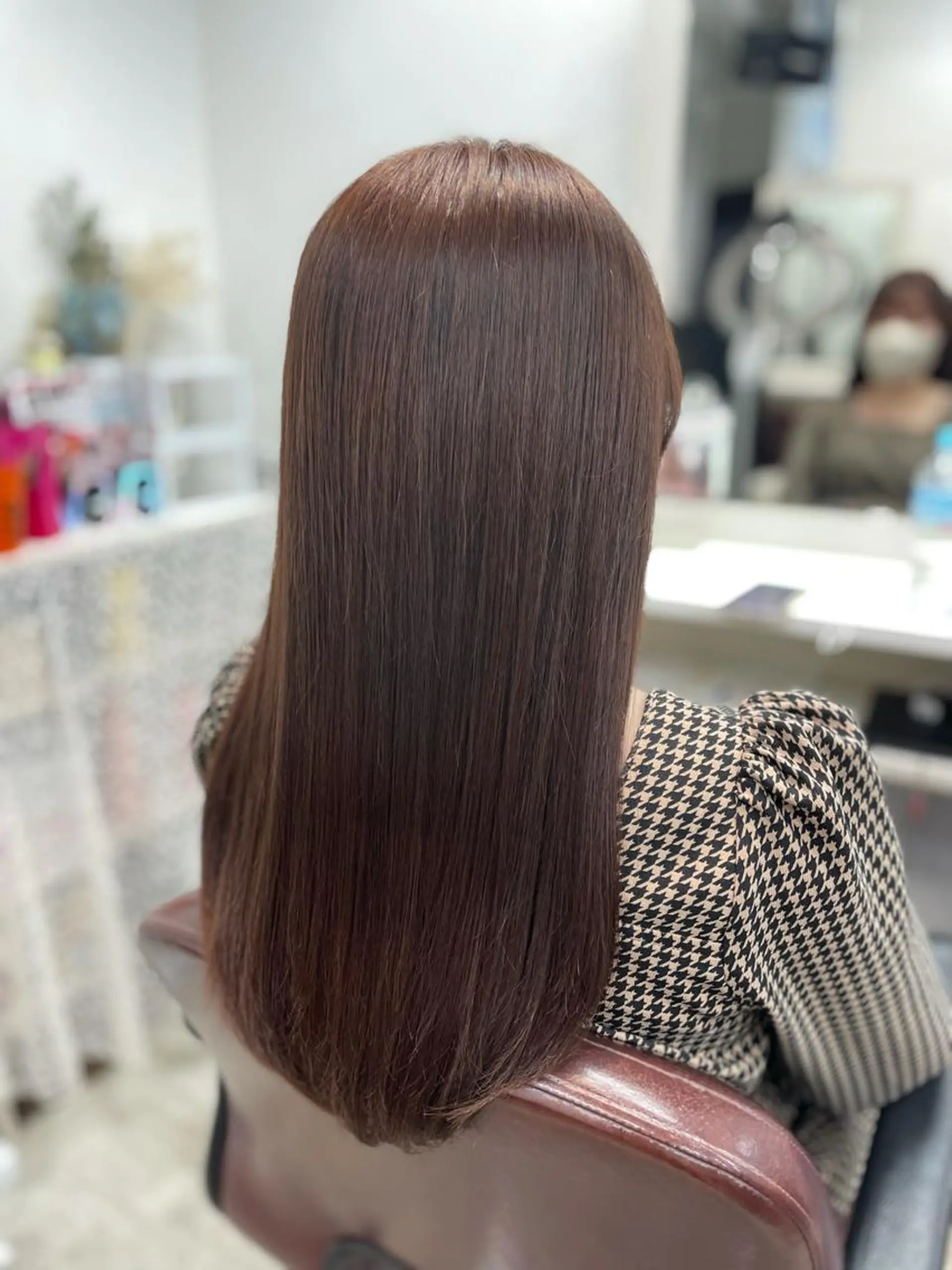 ロング カラー ヘアカラー トリートメント 韓国ヘア🤍髪質改善 🇰🇷AKANEのヘアスタイル
