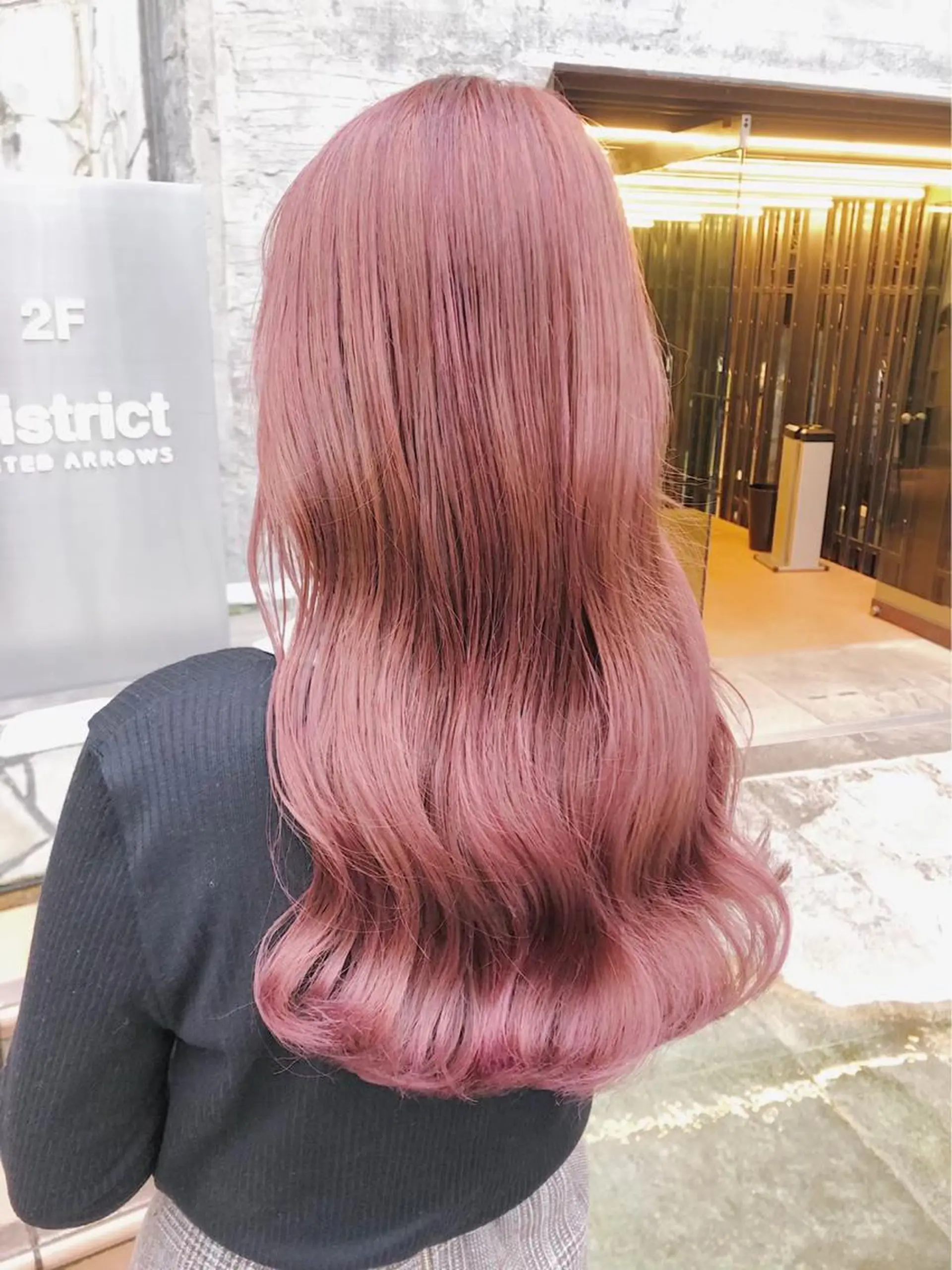 ロング カラー ヘアアレンジ 韓国ヘア 🦋KIRA🦋のヘアスタイル