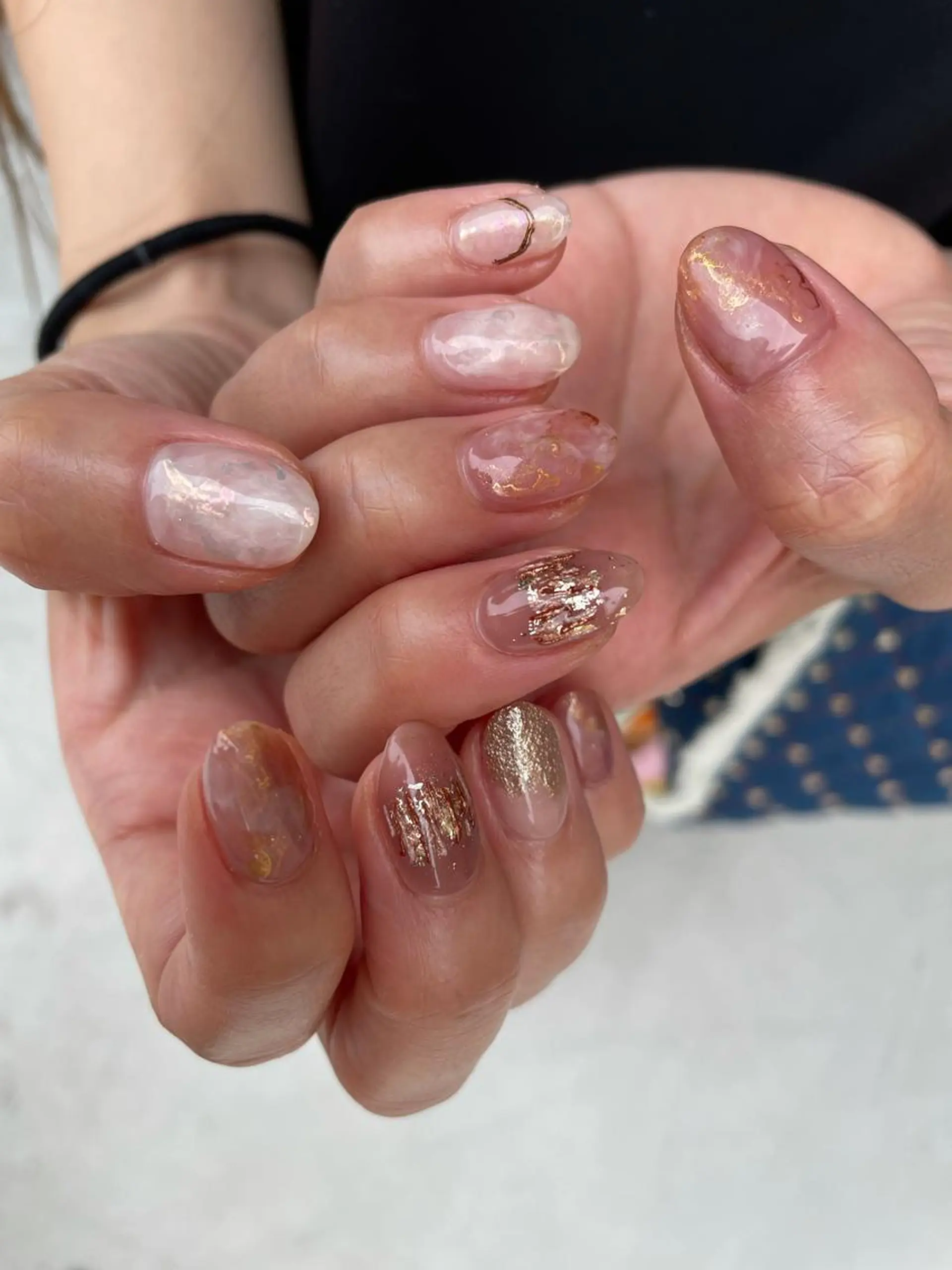 ロング カラー ヘアアレンジ キッズ ネイル マツエク・マツパ 福田 加奈のネイルデザイン