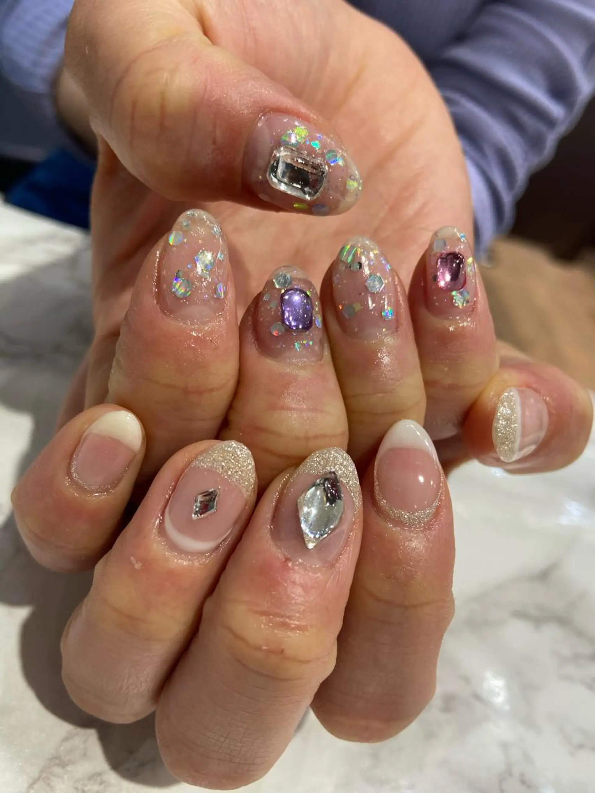 ネイル ハンドネイル 🧸プルエクステ❤︎ ネイルKAO🧸のヘアスタイル