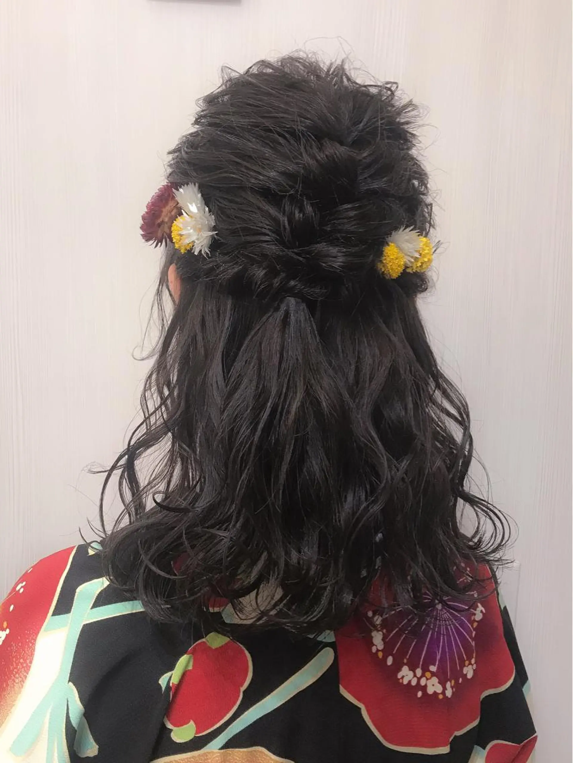 セミロング カラー ヘアアレンジ 結婚式・ブライダル アディクシーカラー ブリーチ 透明感カラー グレージュ .. meiのヘアスタイル