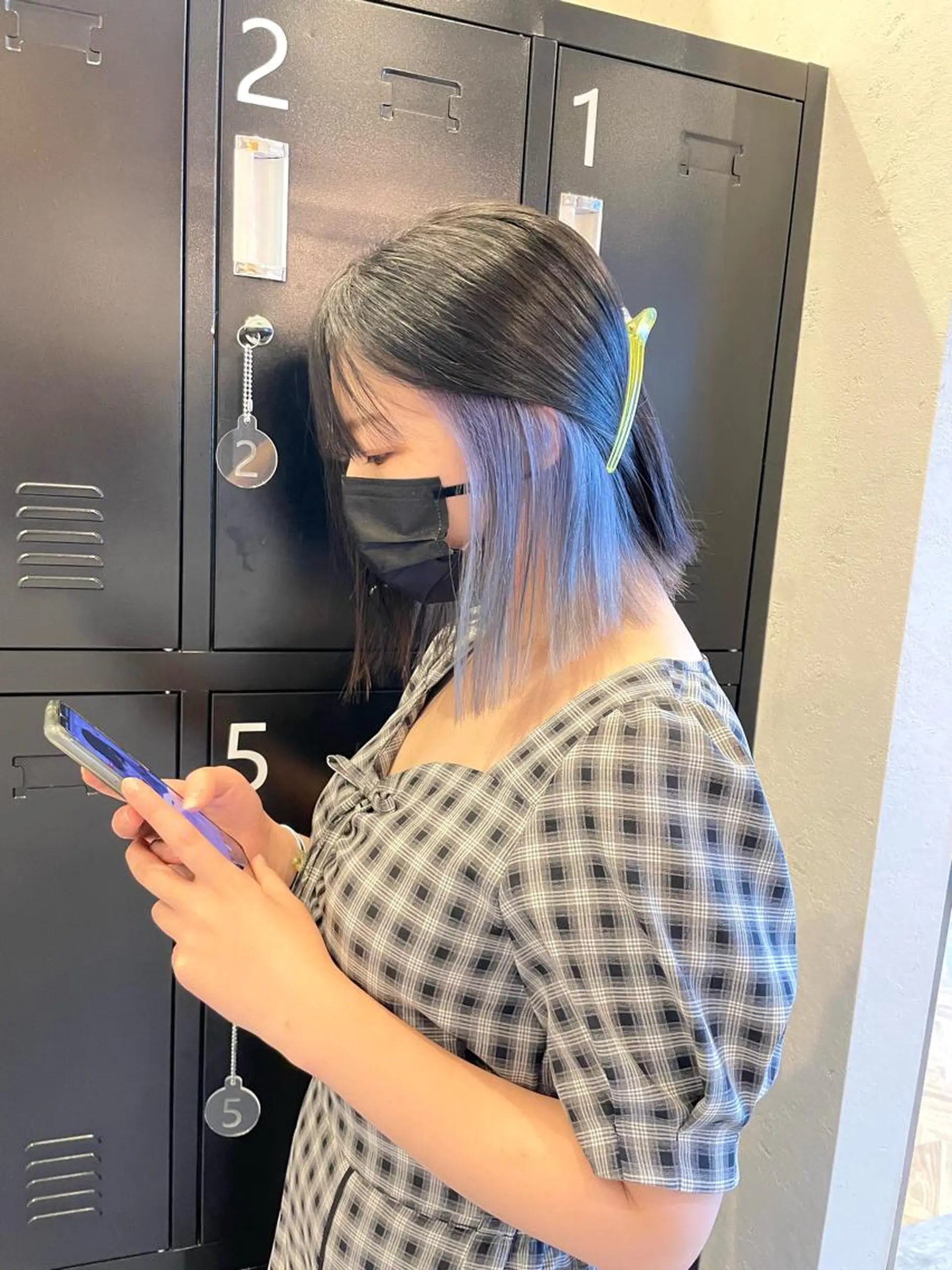 ミディアム カラー 田中   麗彩也のヘアスタイル