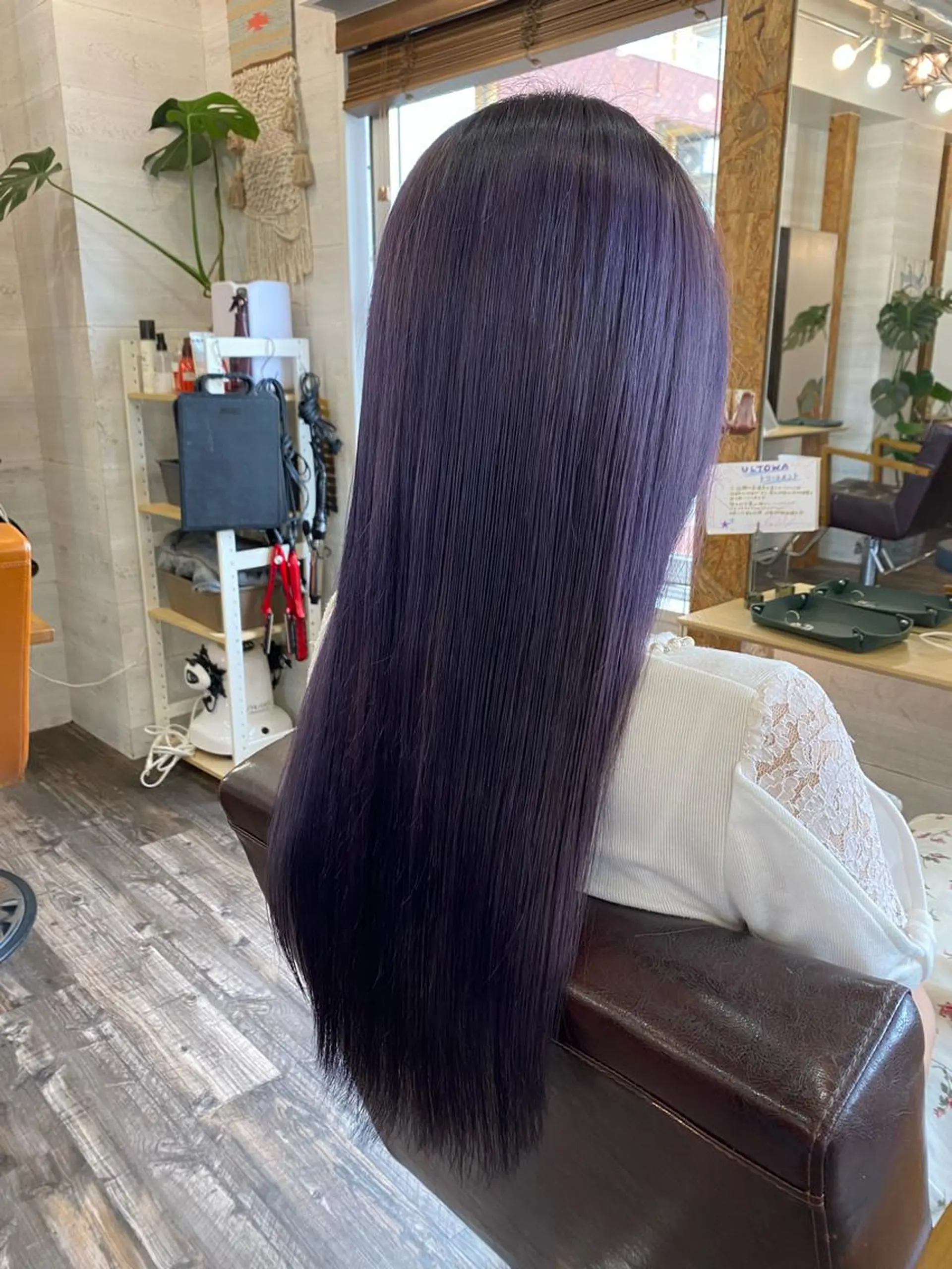 ロング カラー ブリーチ毛対応酸性 ストレート🌈サキのヘアスタイル