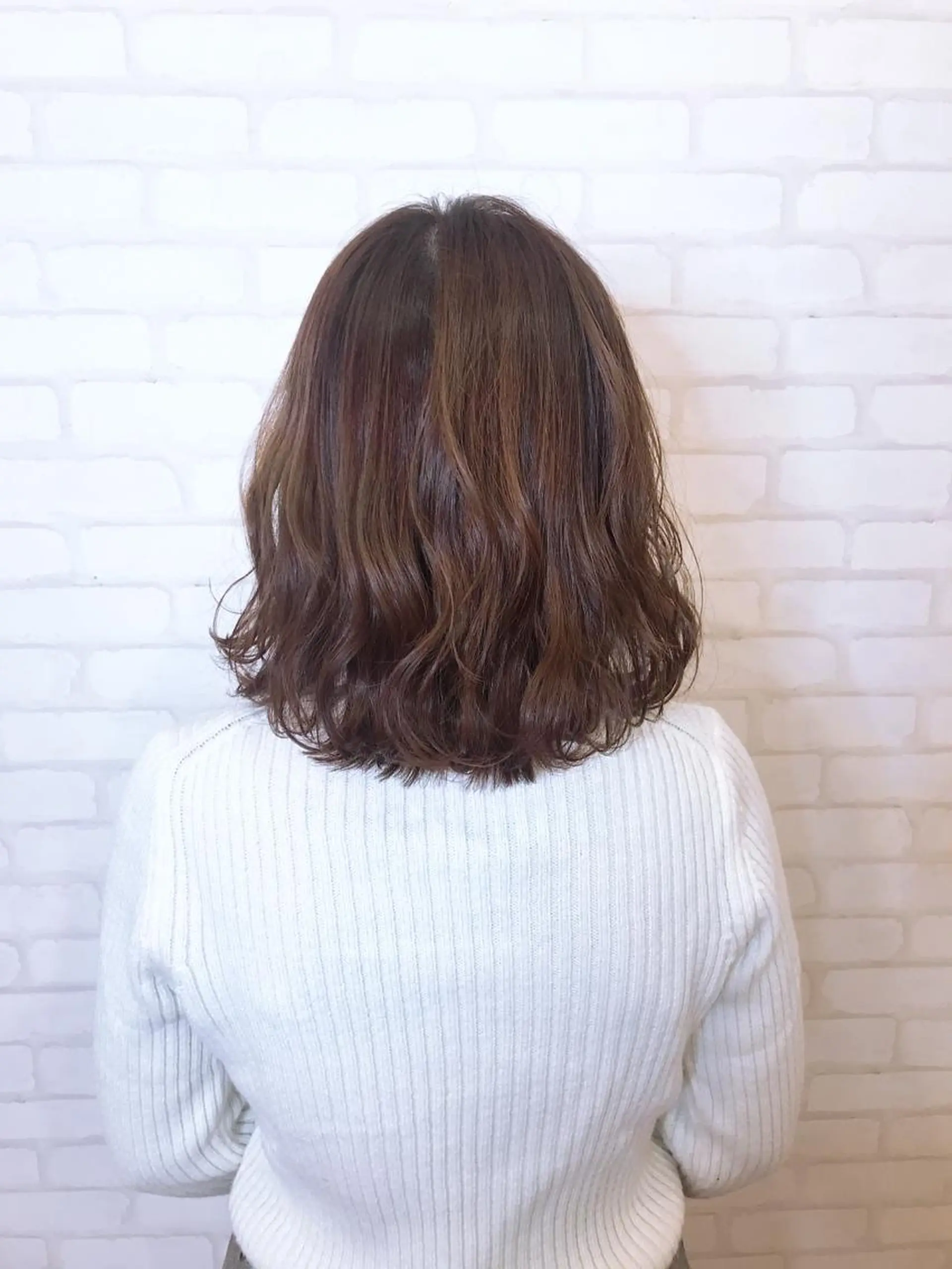 ミディアム カット ヘアカラー トリートメント 高橋 一矢のヘアスタイル