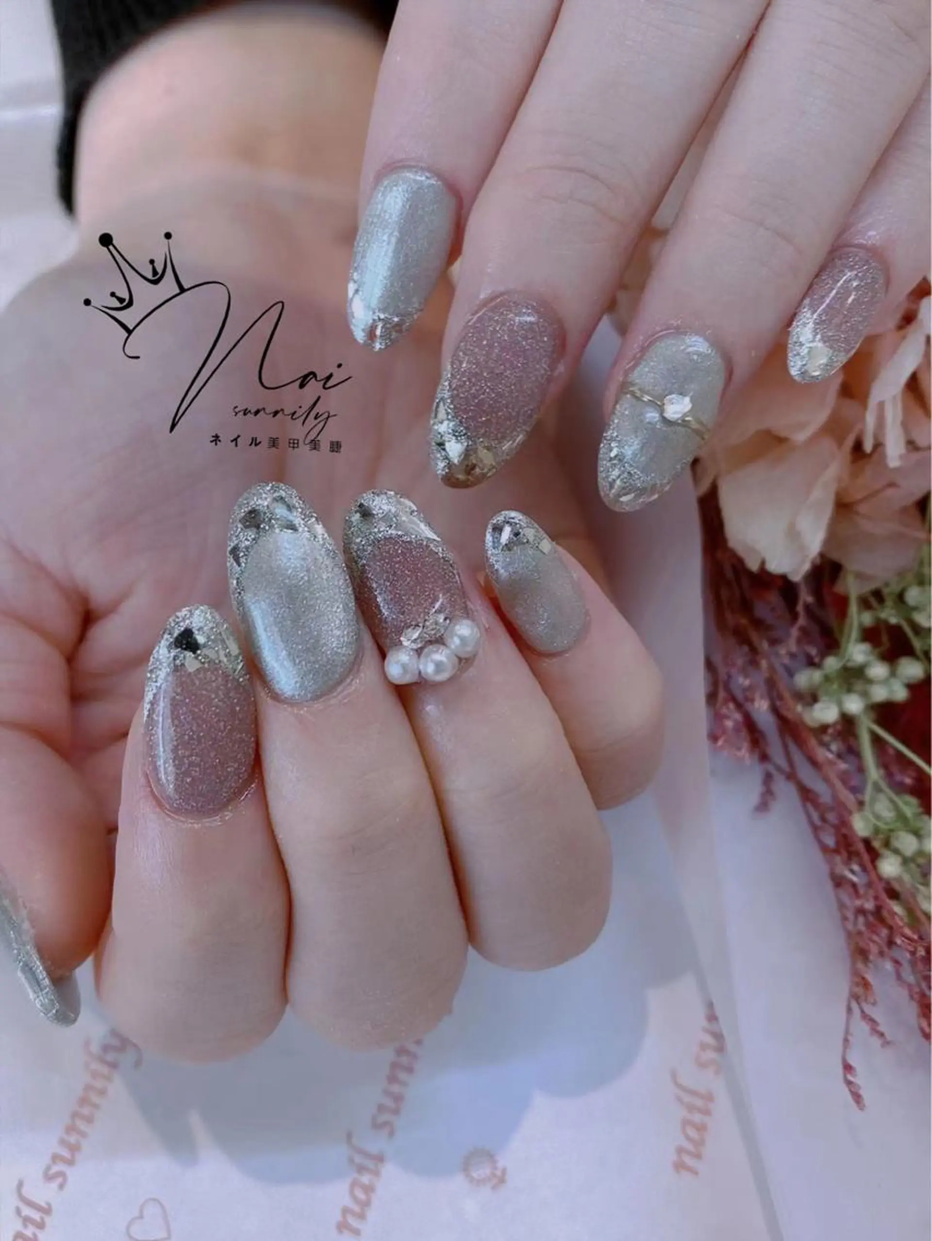 ネイル 長さだし専門店 M2 rikaのネイルデザイン