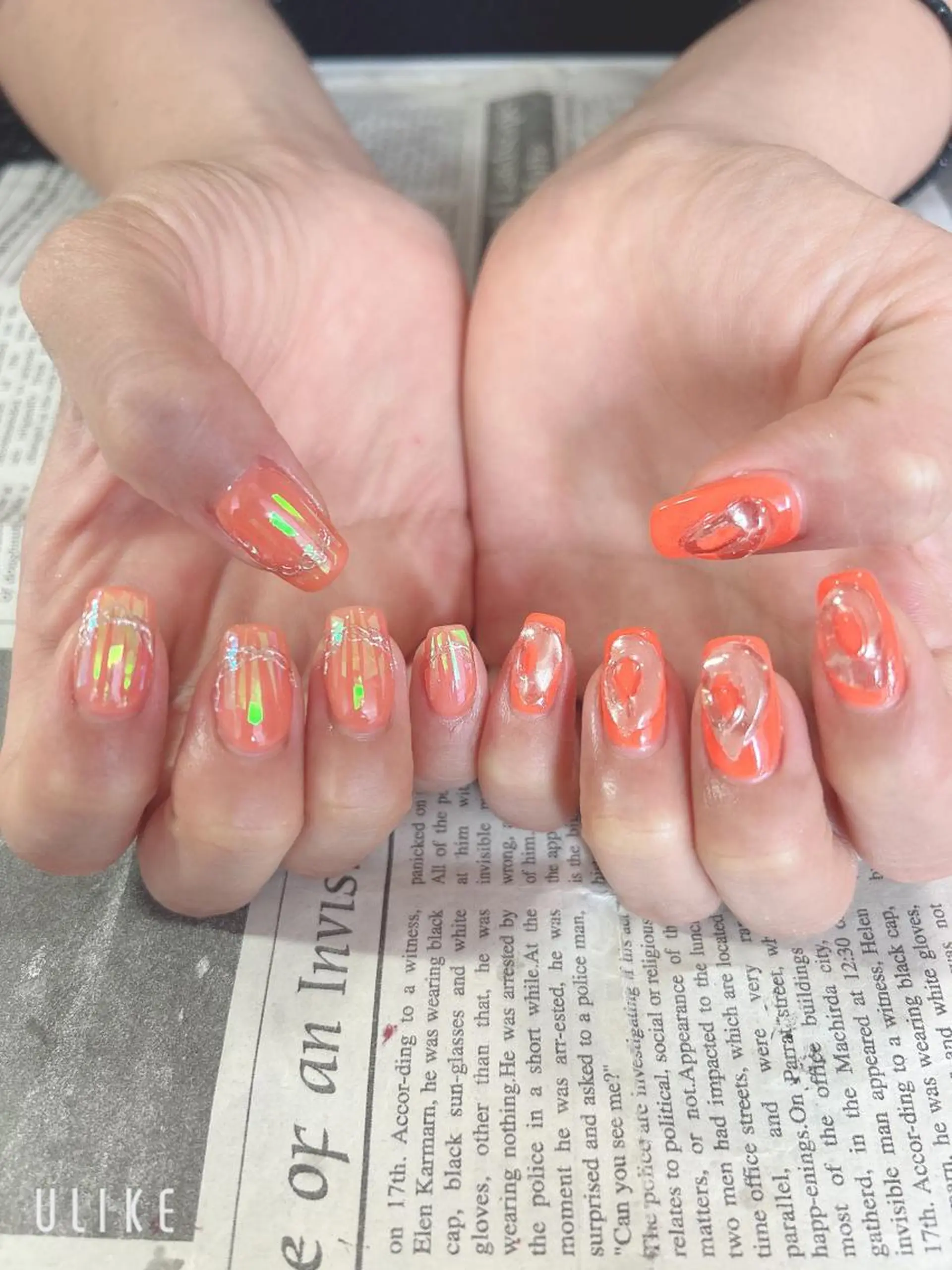 ネイル ぷっくりネイル ハンドネイル ハンドケア 森山 舞のネイルデザイン