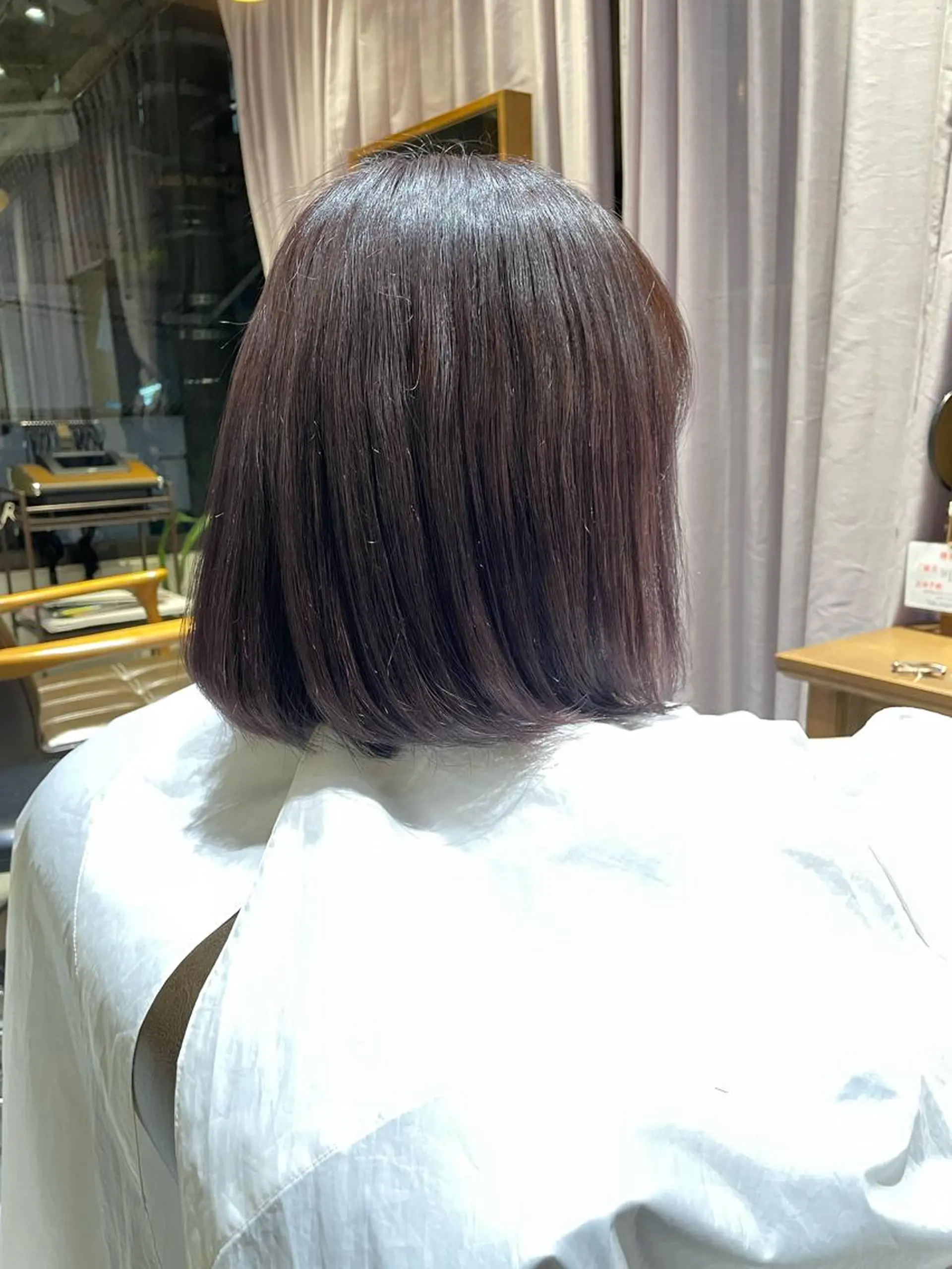 ショート カラー ディープラベンダー ラベンダーカラー 柳井 準平のヘアスタイル