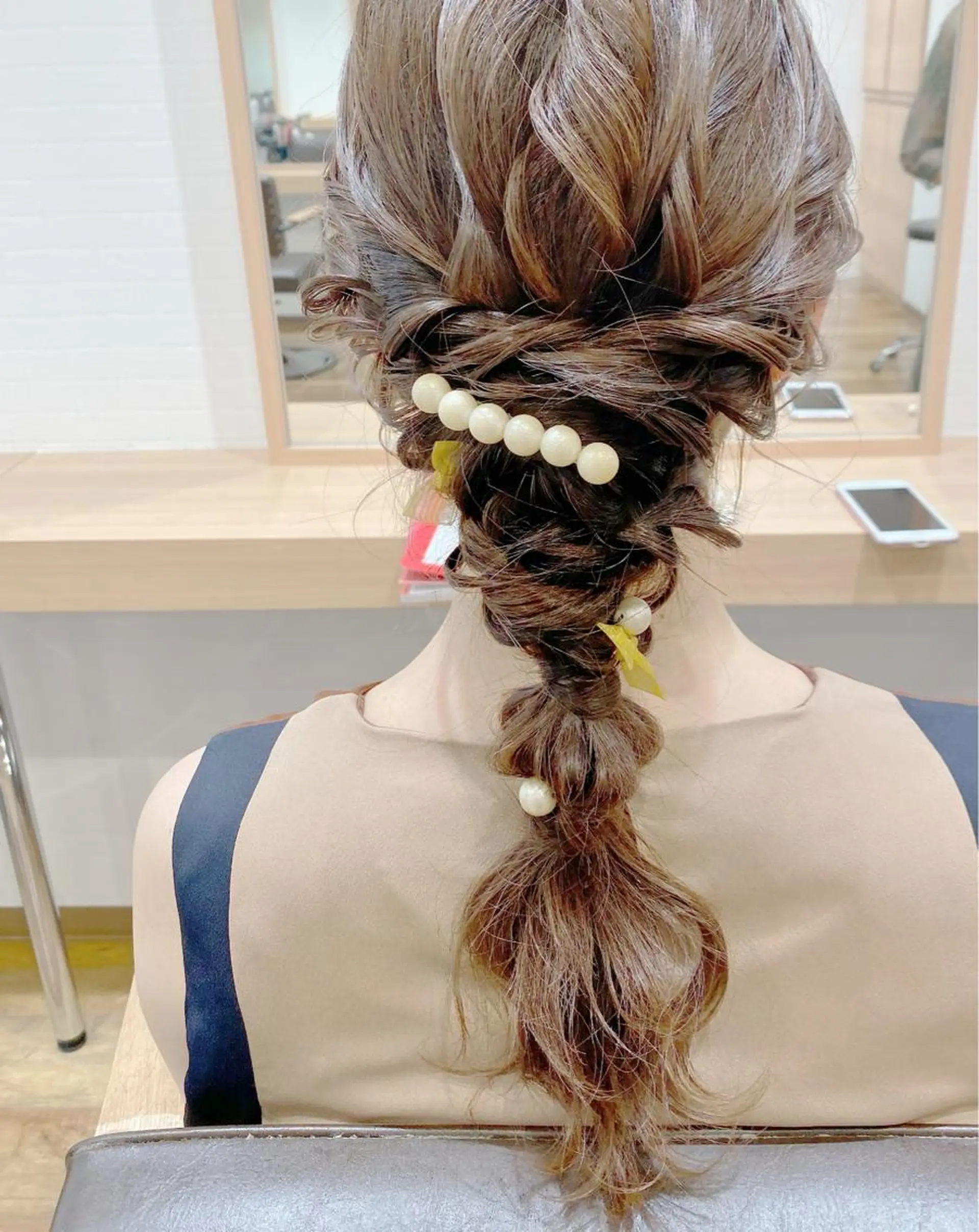 セミロング ヘアアレンジ ヘアセット GRANLUSSO 〜グランルッソ駅前店所属・木口 嘉美のヘアスタイル