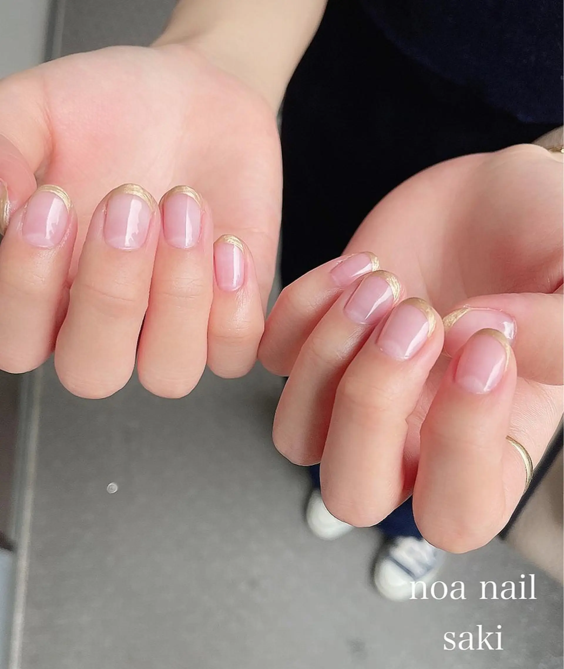 ネイル アートネイル オーロラネイル フレンチネイル ジェルネイル 氷ネイル・うるうるネイル nailsalon noa所属・nailsalon noaのネイルデザイン