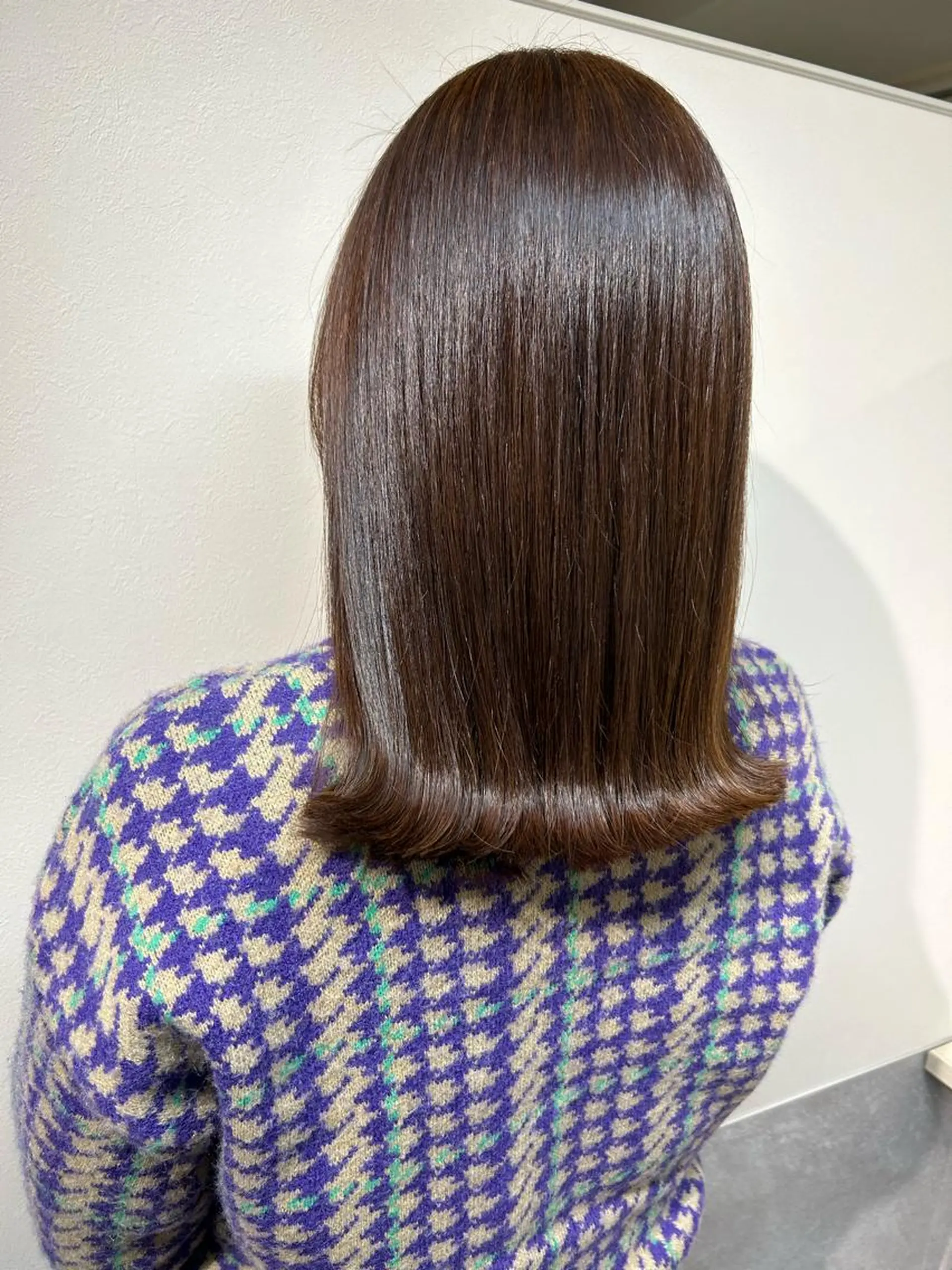 セミロング カラー カット ヘアカラー トリートメント 西 めぐみのヘアスタイル