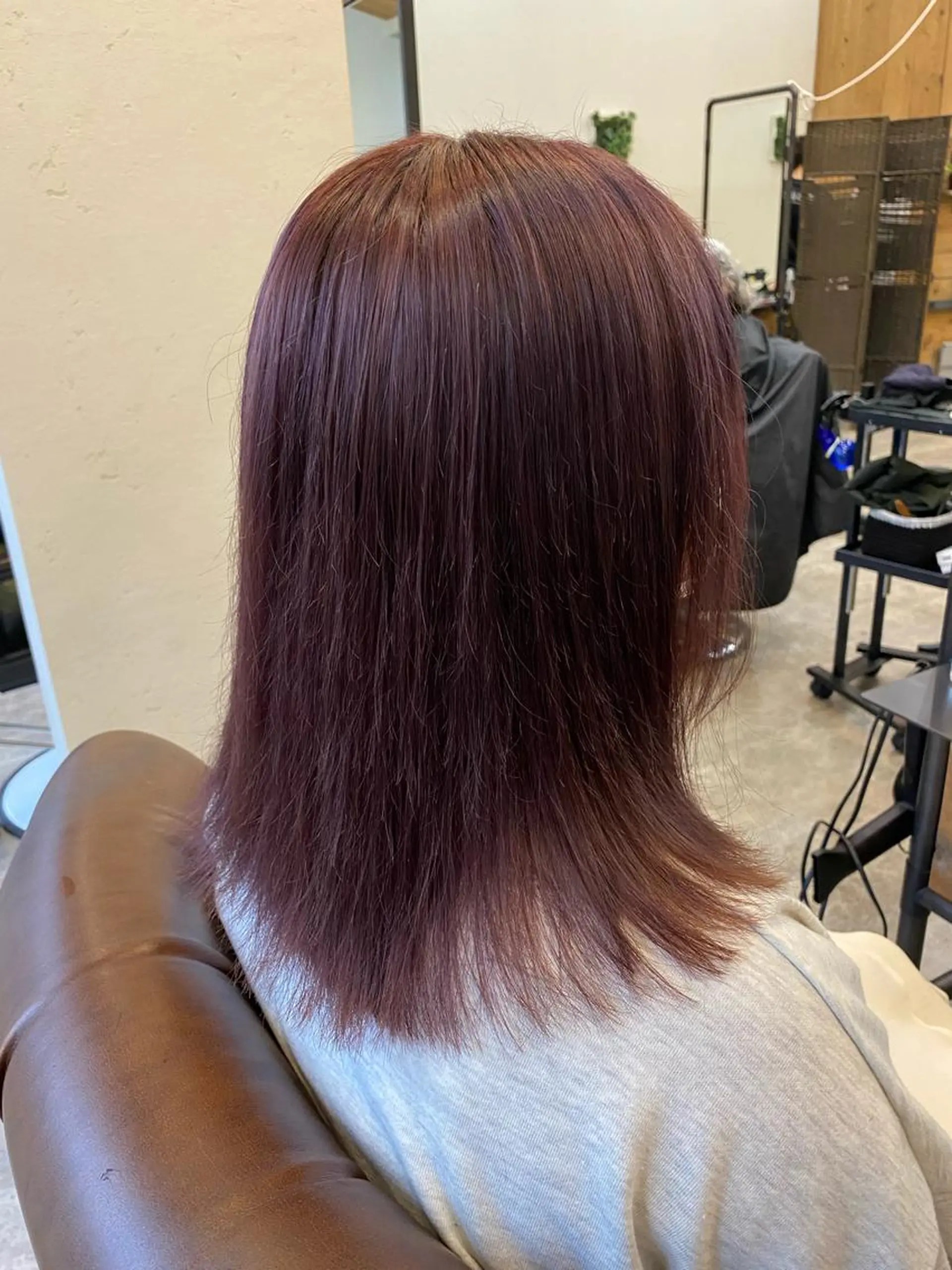 セミロング カラー ブリーチ ラベンダーカラー ピンクカラー ピンクラベンダー カット ヘアカラー トリートメント 🟢NEGi🟣 🫧髪質改善のヘアスタイル