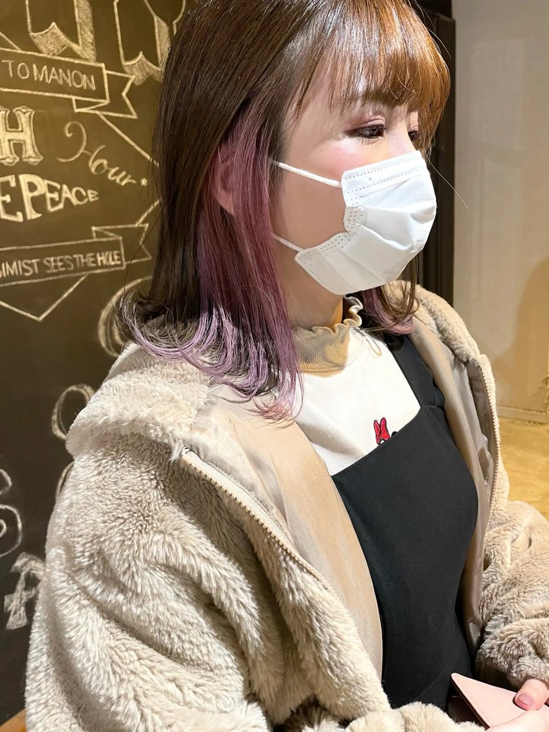 ミディアム カラー ヘアカラー トリートメント メンズヘア/レイヤー /ボブ山内春輝のヘアスタイル