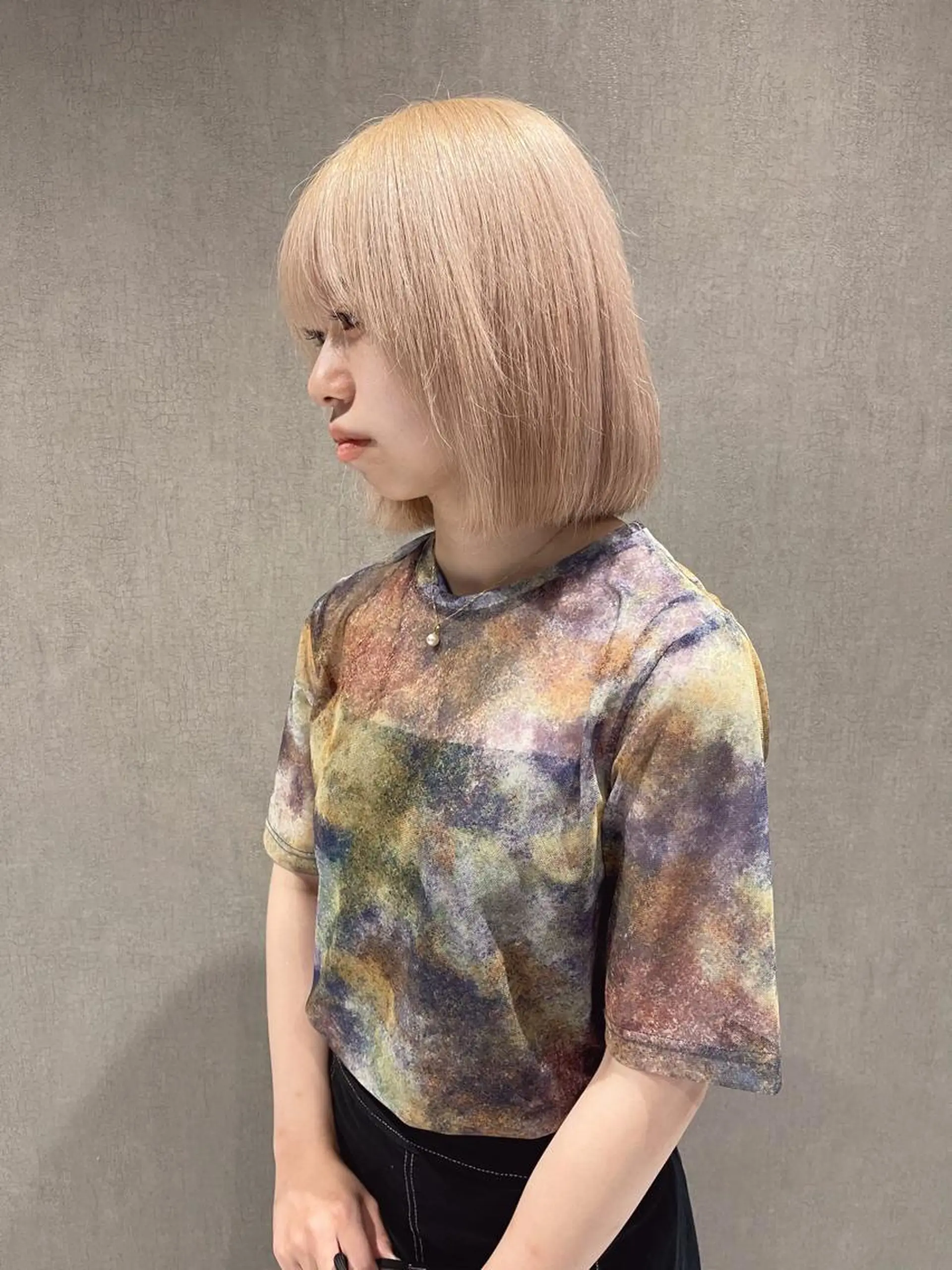 ショート カラー ベージュカラー ホワイトベージュ 透明感カラー/艶髪/ エクステ/HIROのヘアスタイル